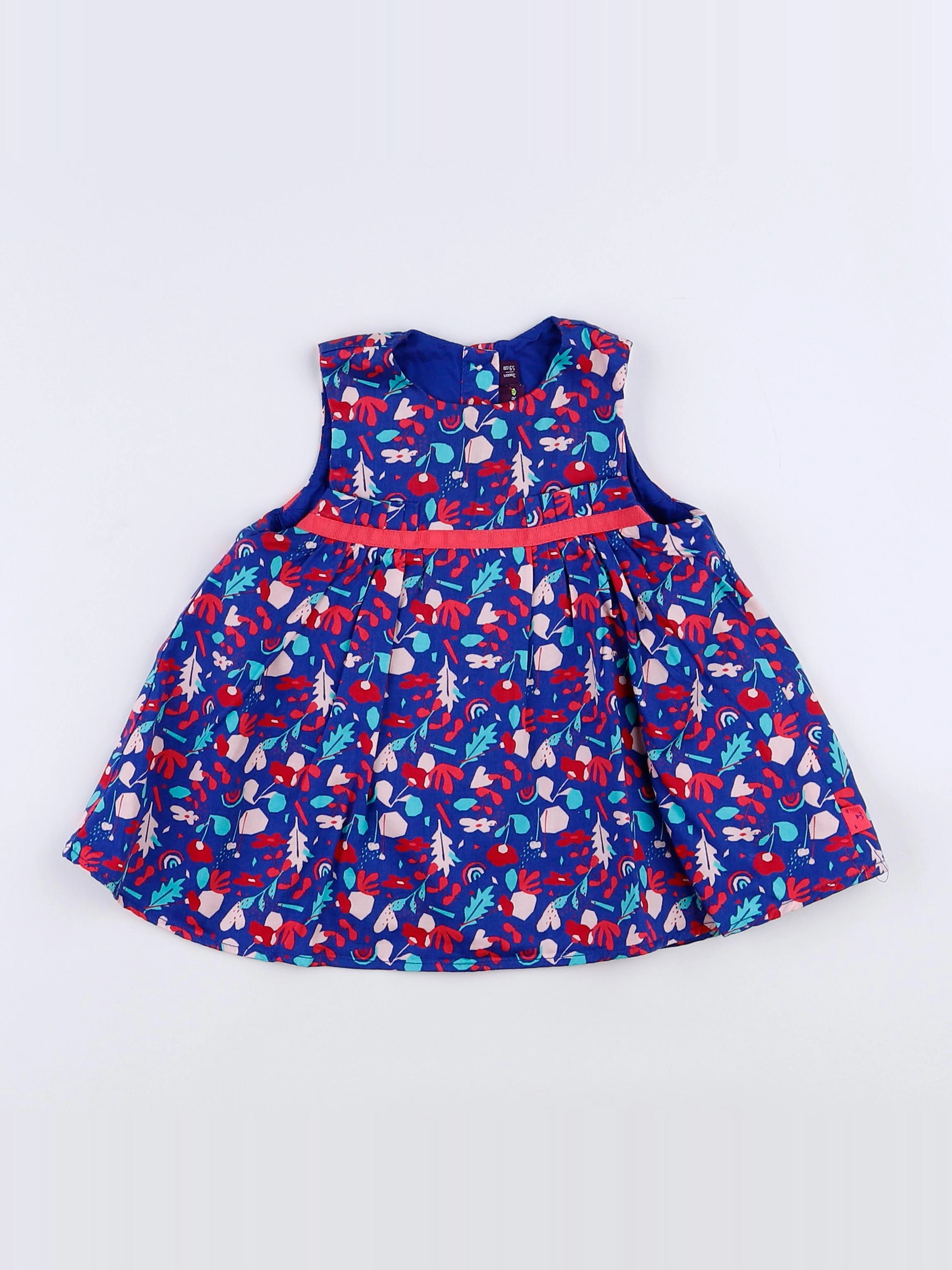 H&M - robe bleu - 3 mois