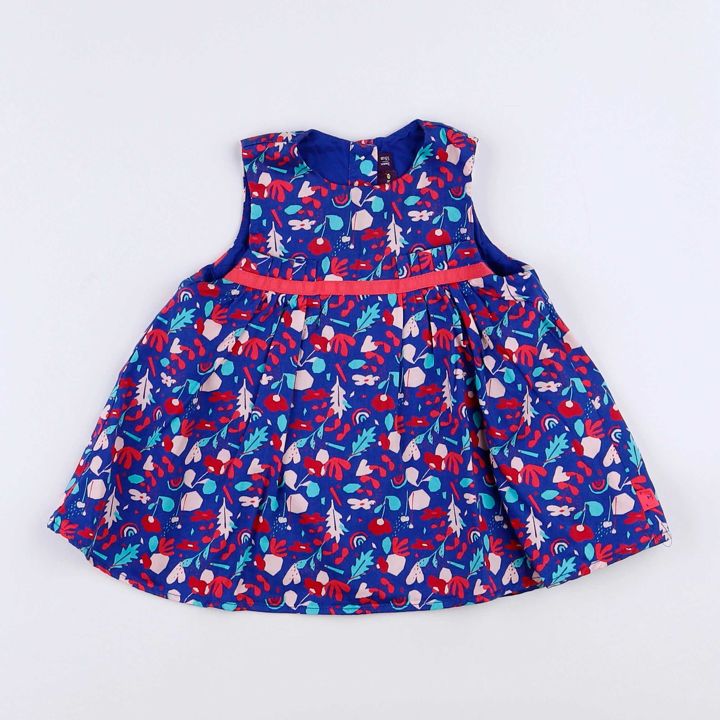 H&M - robe bleu - 3 mois