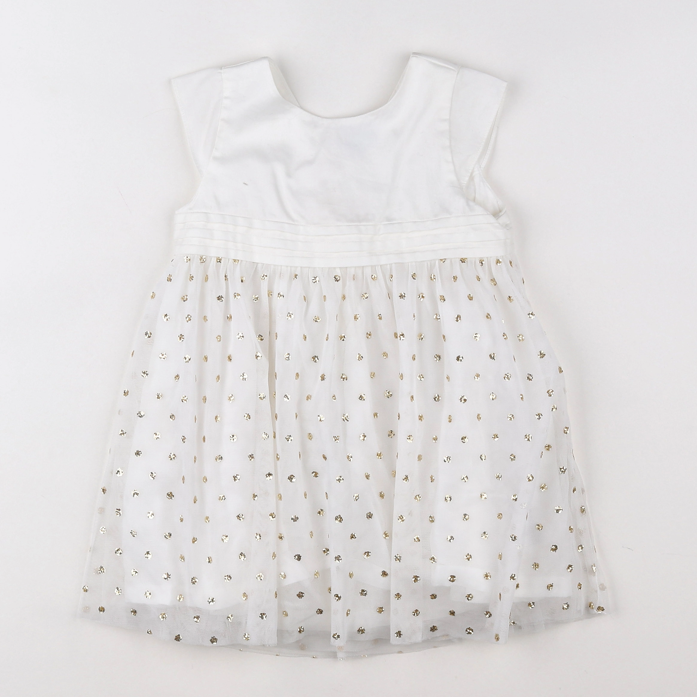 Petit Bateau - robe blanc - 2 ans