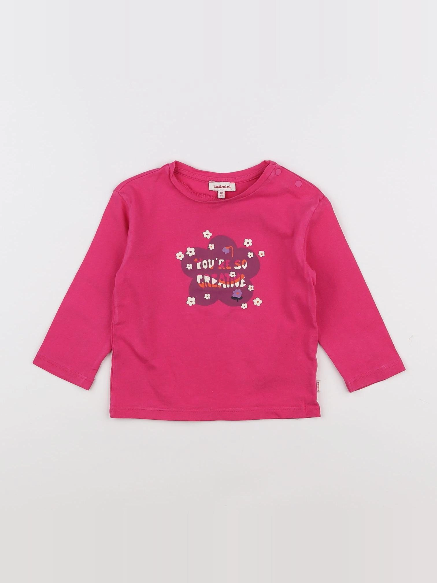 Catimini - tee-shirt rose - 18 mois
