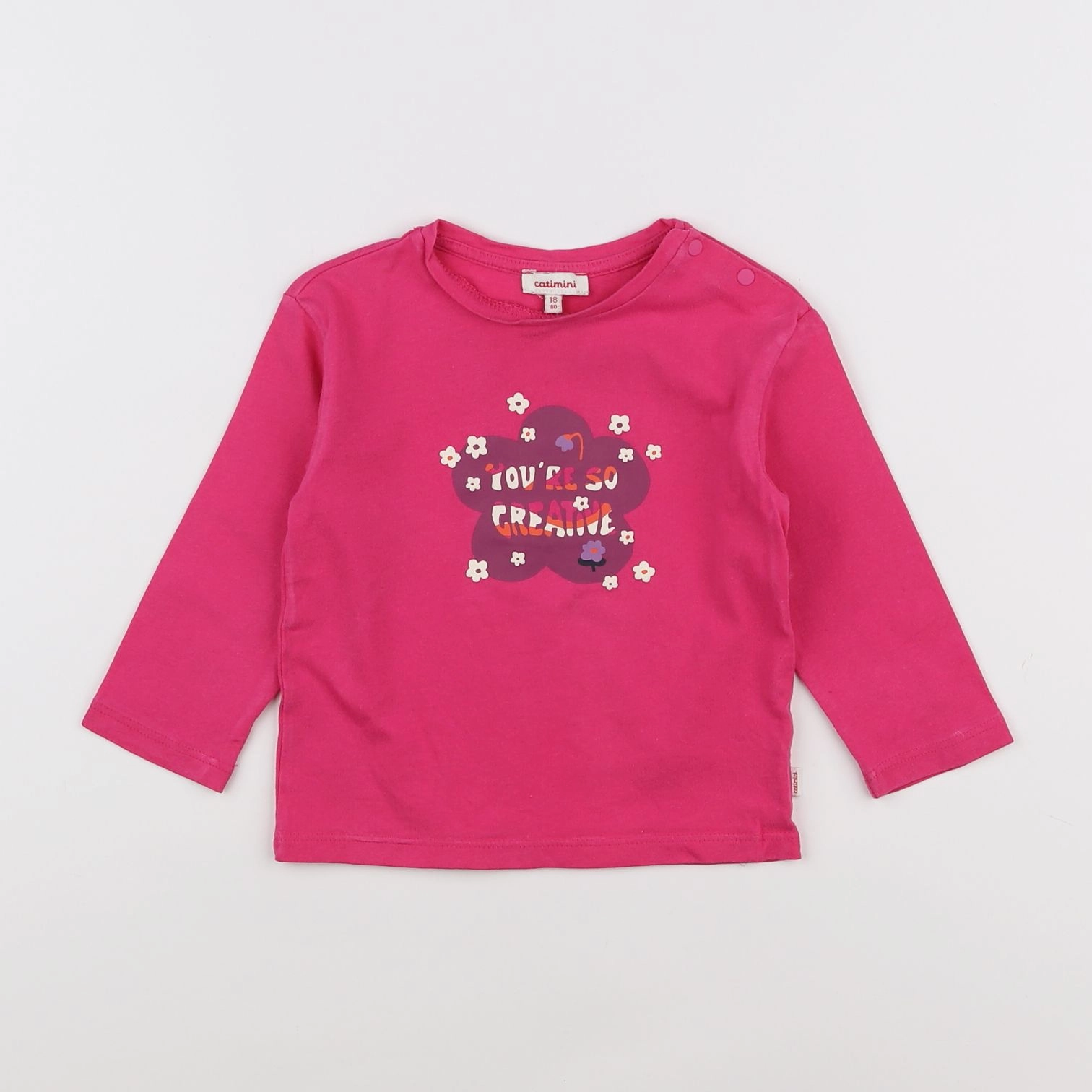 Catimini - tee-shirt rose - 18 mois