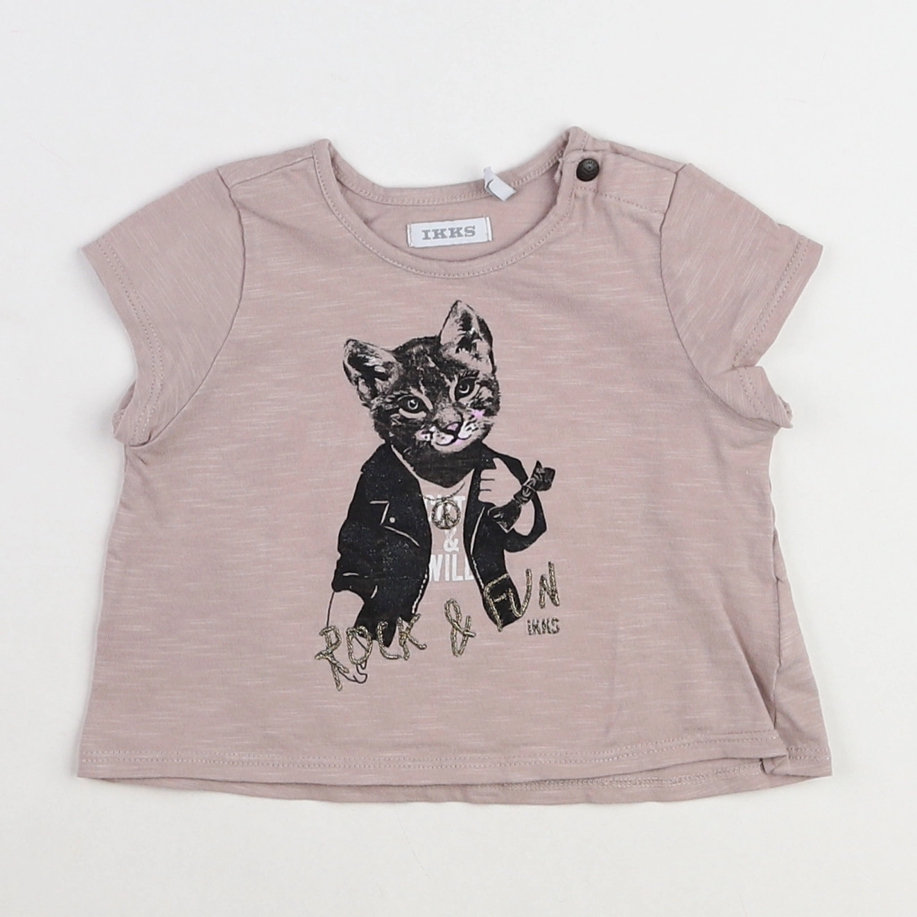 IKKS - tee-shirt marron - 12 mois