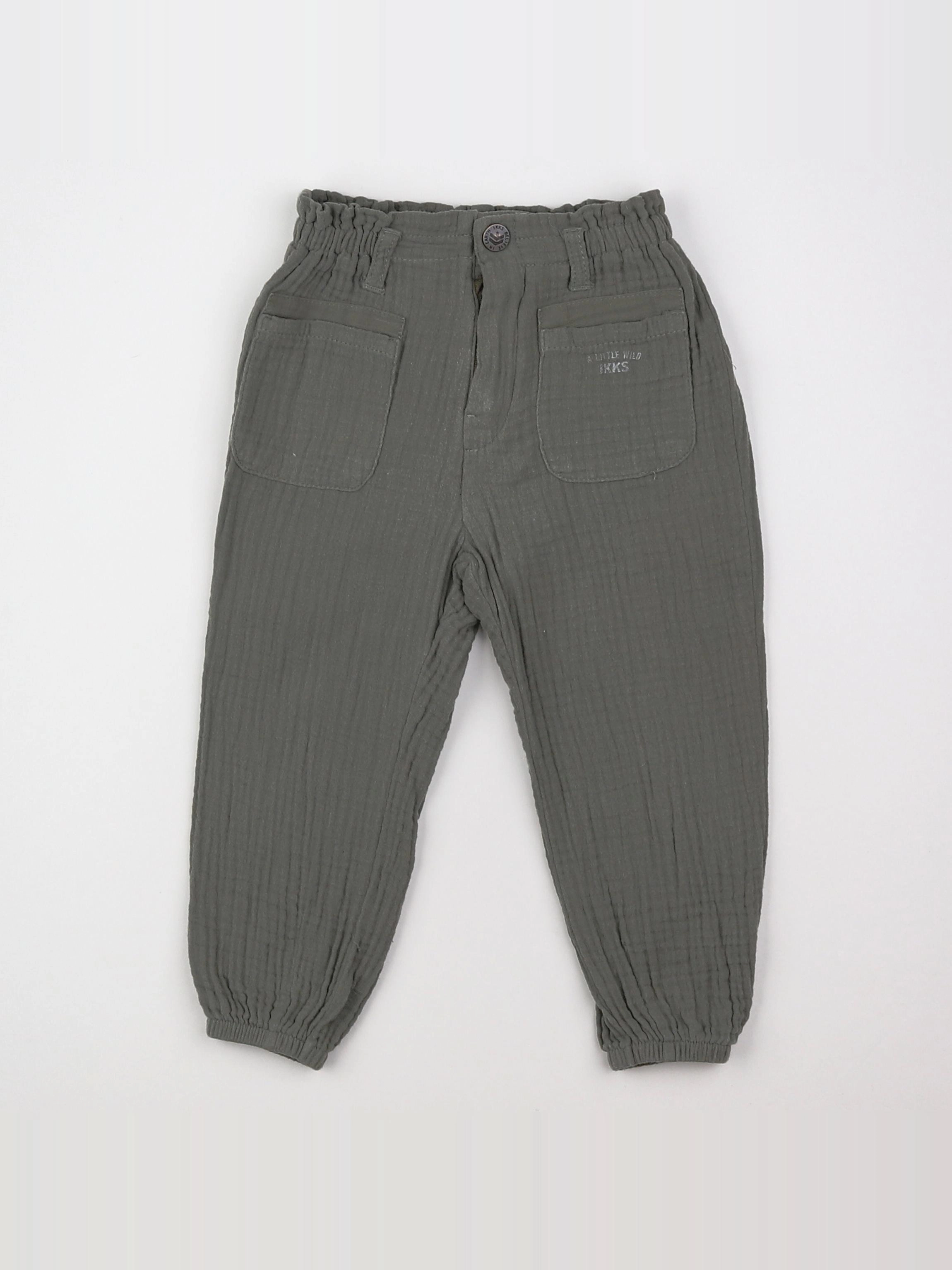 IKKS - pantalon vert - 9 mois