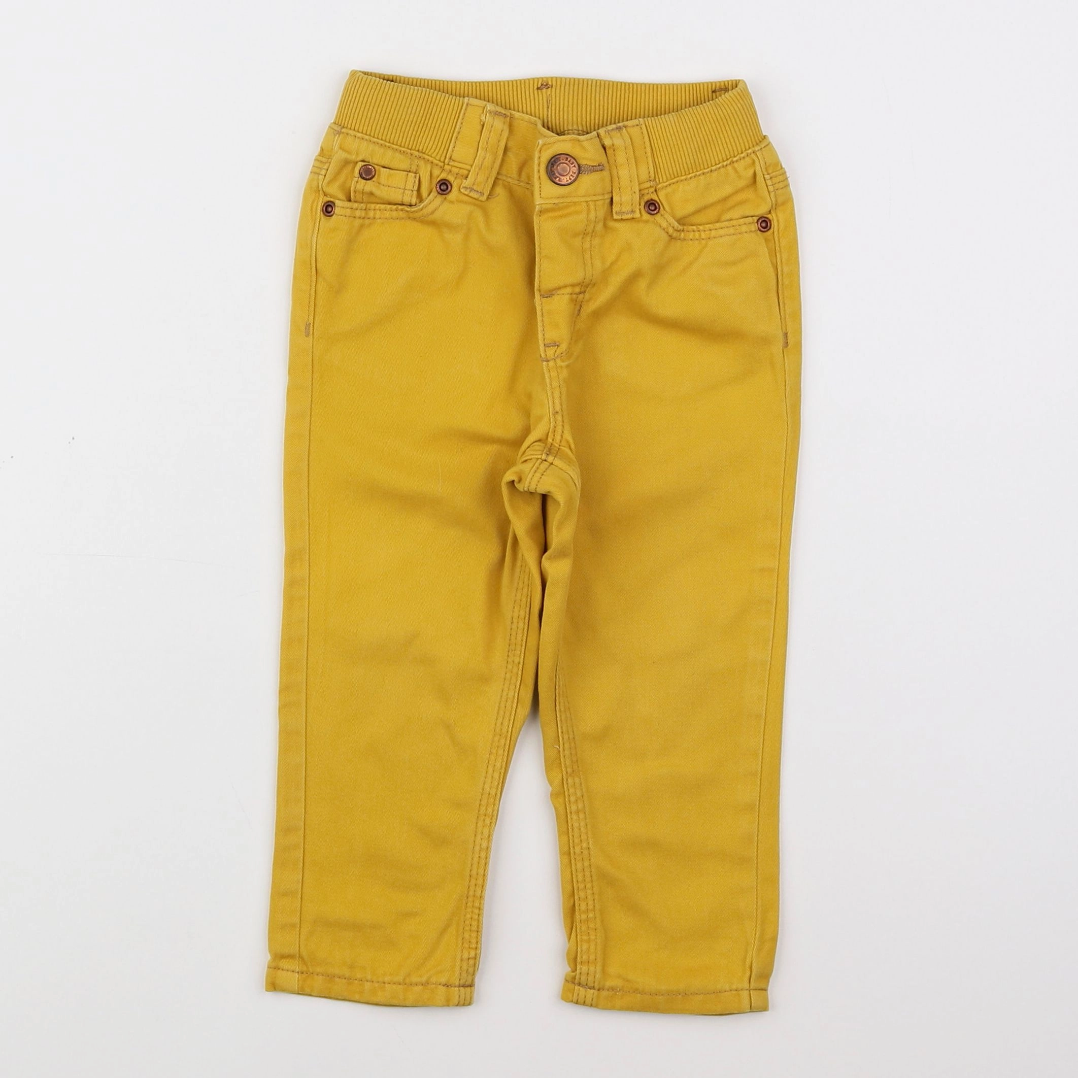 H&M - pantalon jaune - 9/12 mois