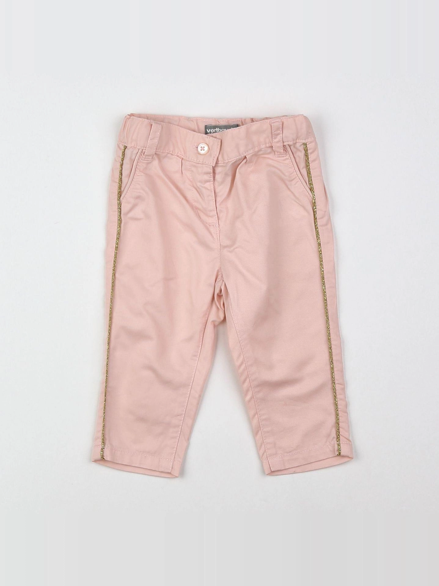 Vertbaudet - pantalon rose - 6 mois