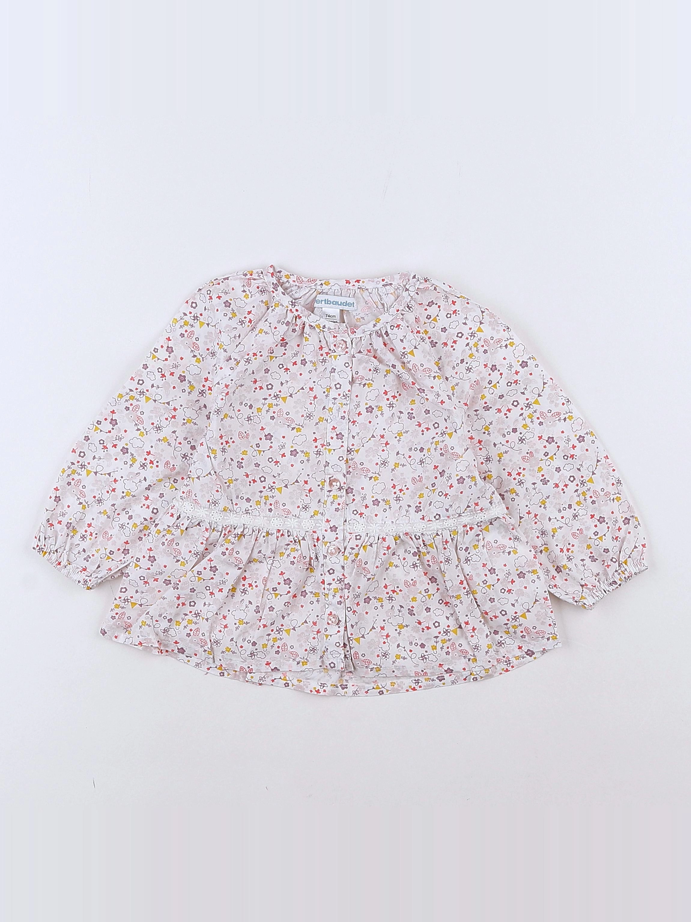 Vertbaudet - blouse blanc - 12 mois