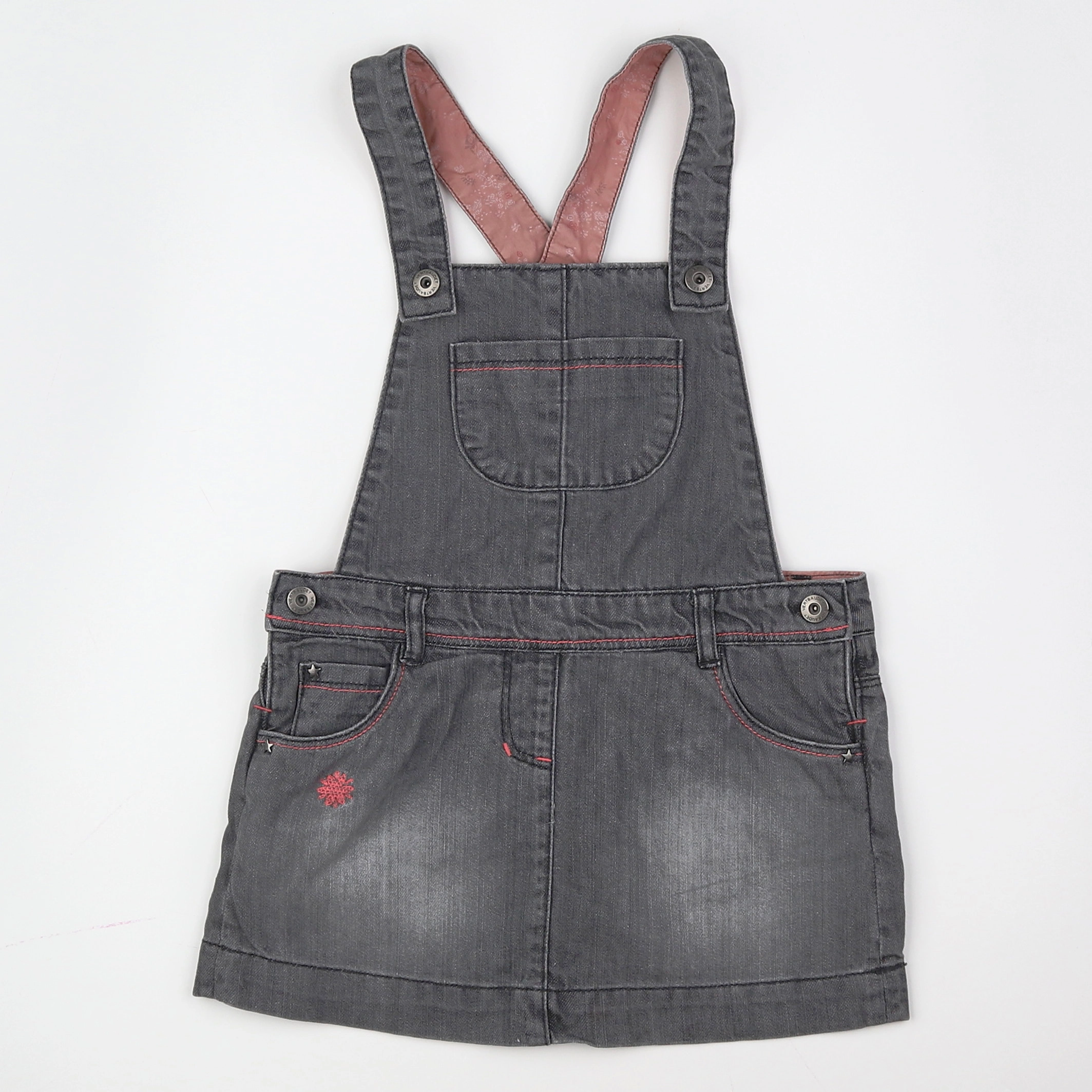 Vertbaudet - robe gris - 4 ans