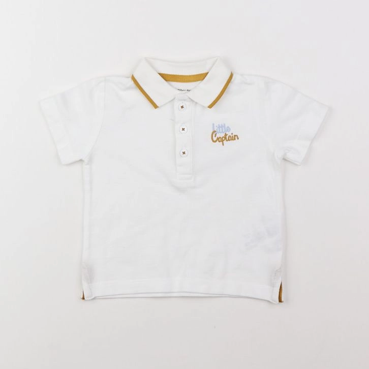 Boutchou - polo blanc - 9 mois