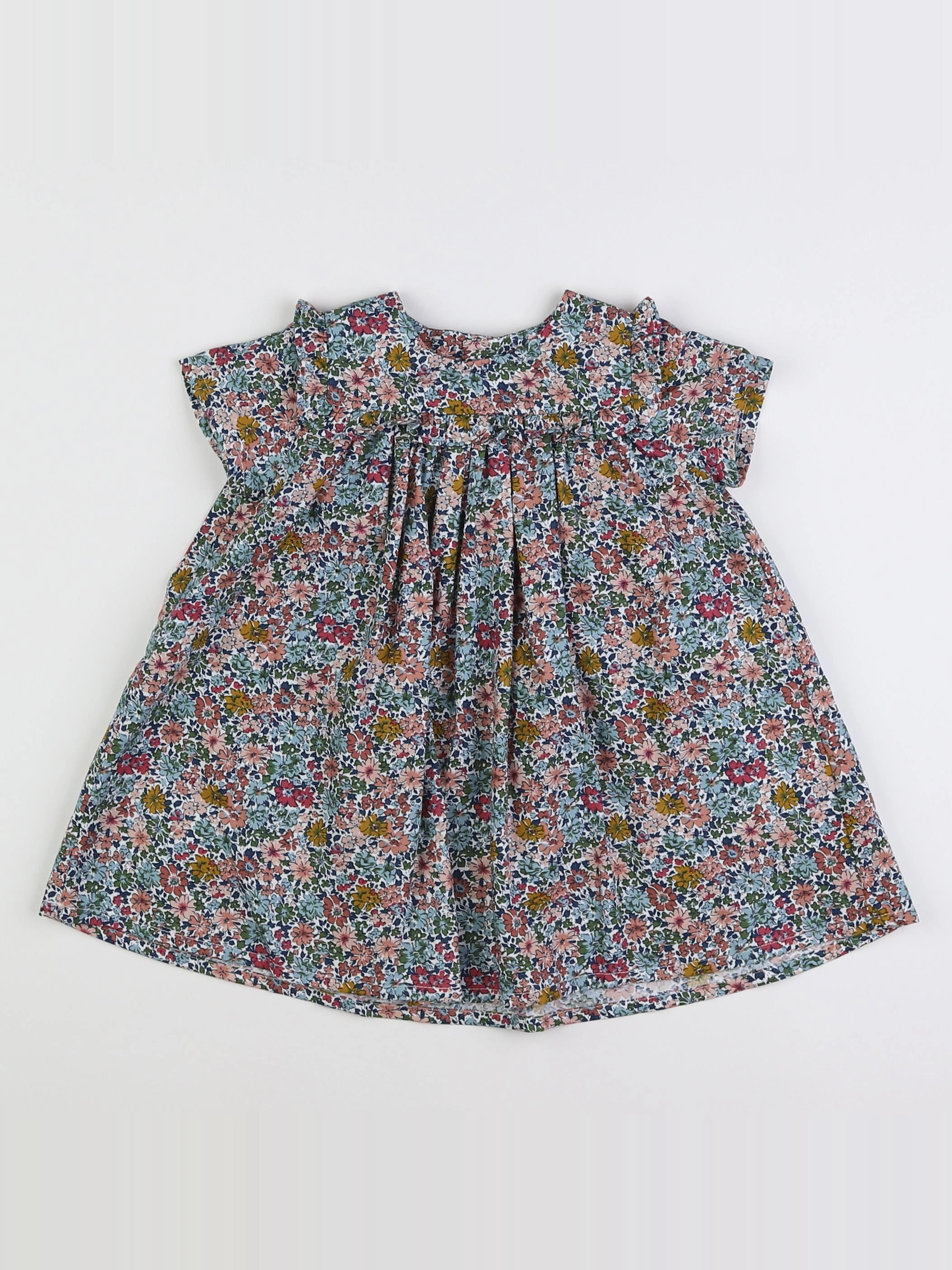 Boutchou - robe multicolore (état neuf) - 12 mois