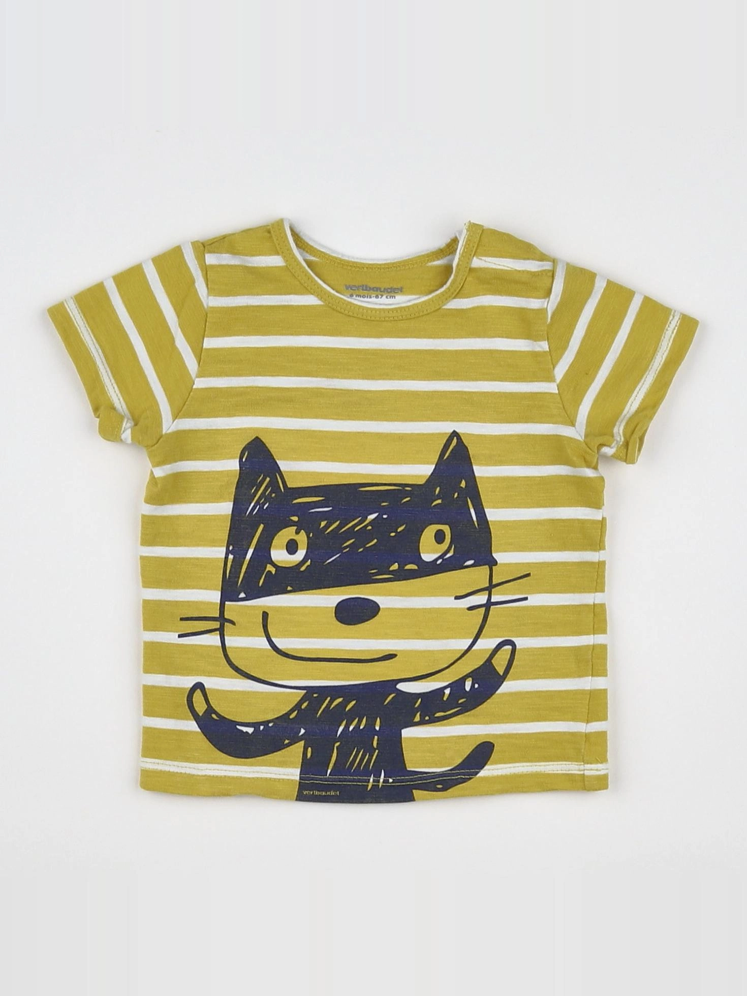 Vertbaudet - tee-shirt jaune - 6 mois