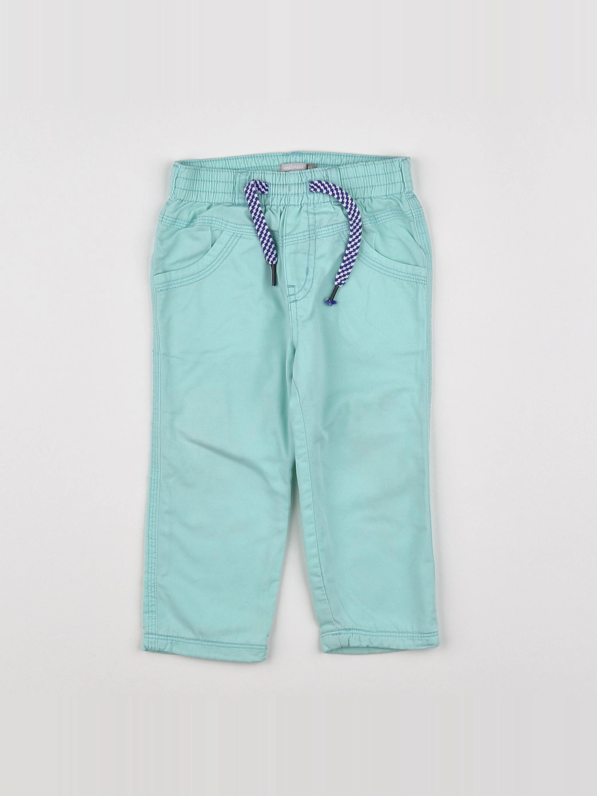 Catimini - pantalon doublé vert - 18 mois