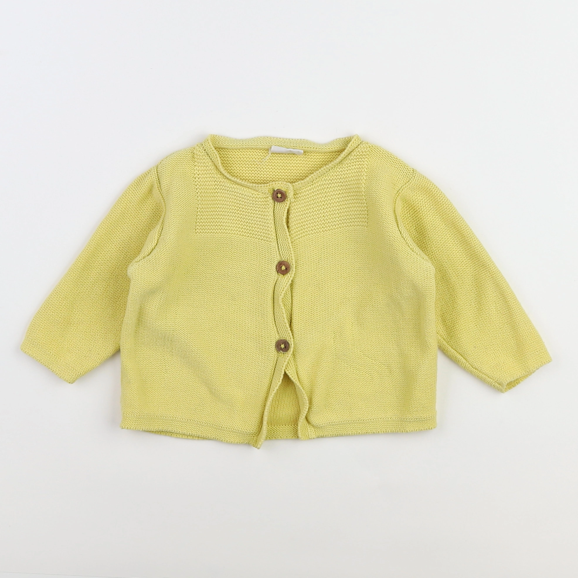 Lililotte - gilet jaune - 9/12 mois