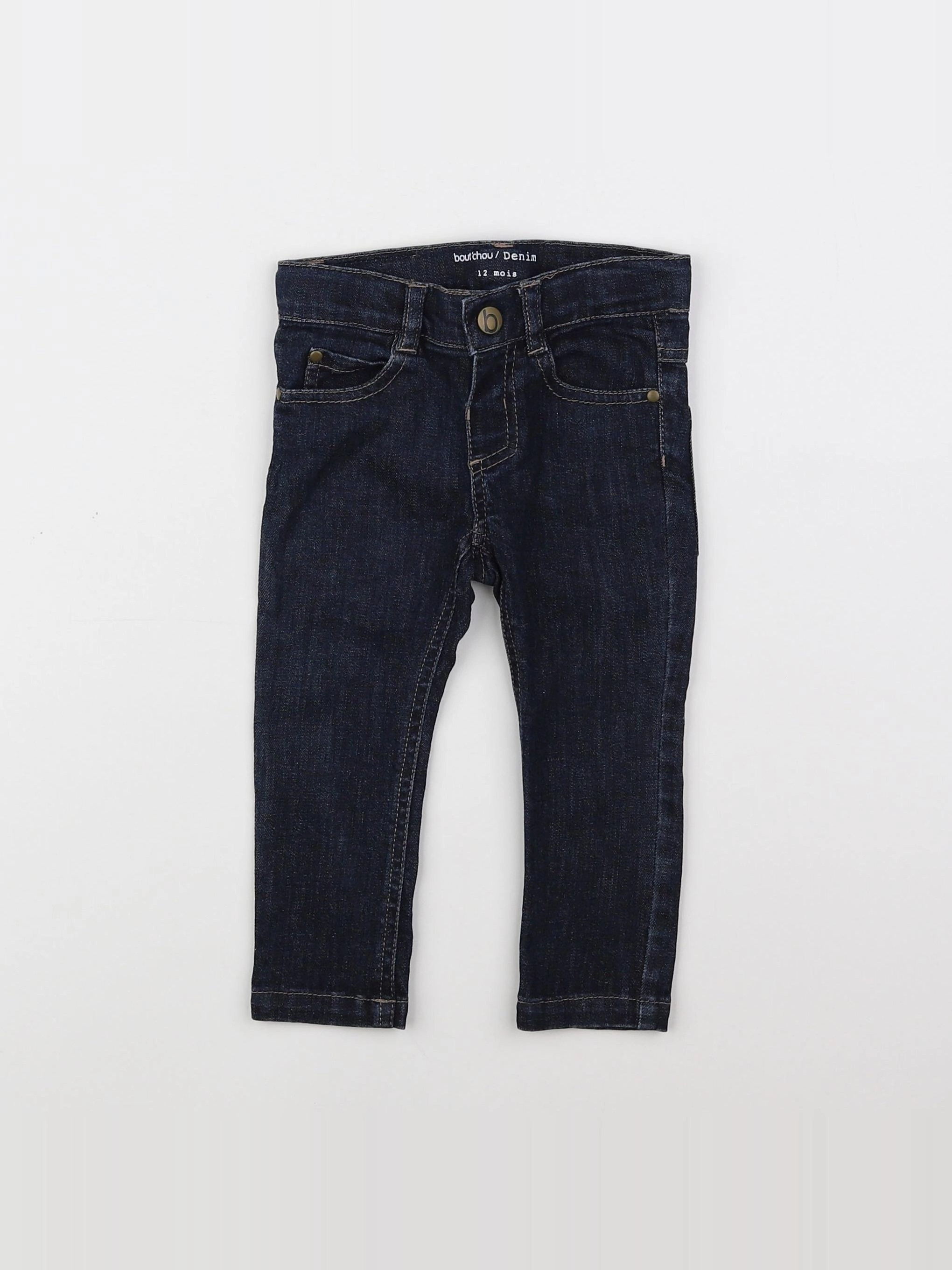 Boutchou - pantalon bleu - 12 mois