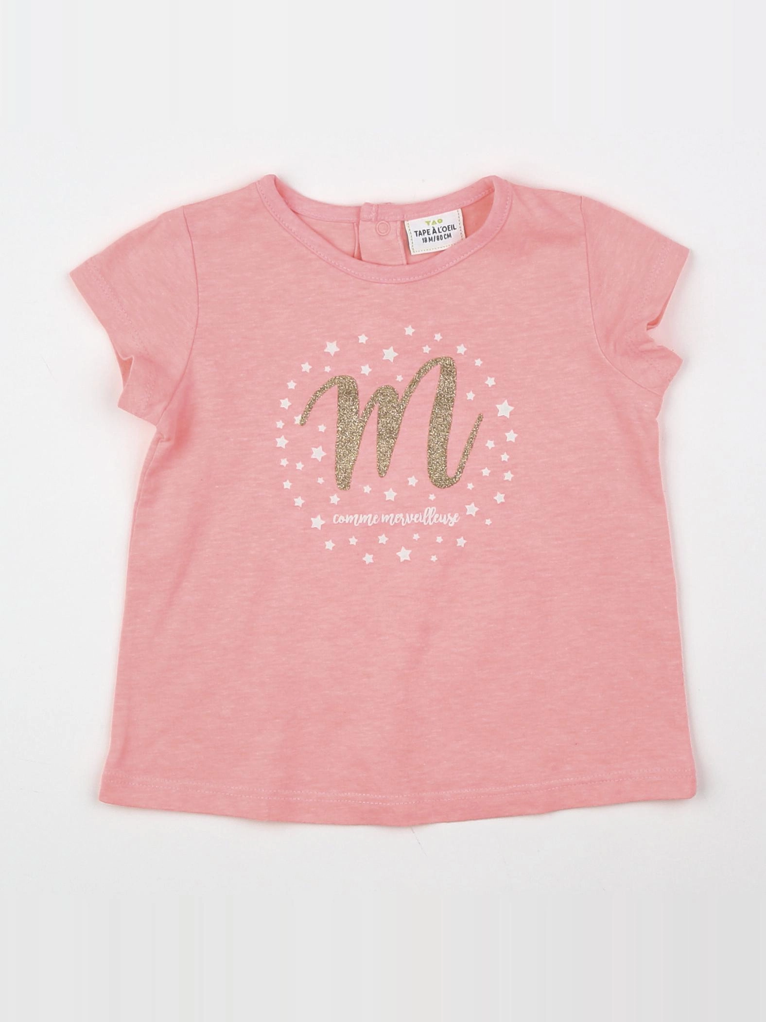 Tape à l'oeil - tee-shirt rose - 18 mois