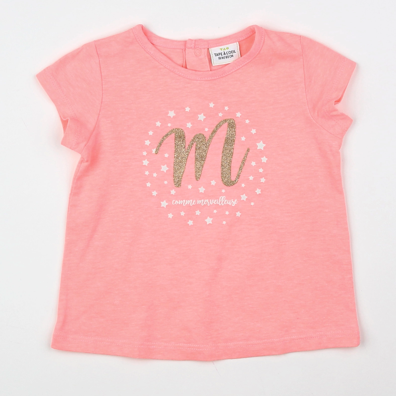 Tape à l'oeil - tee-shirt rose - 18 mois