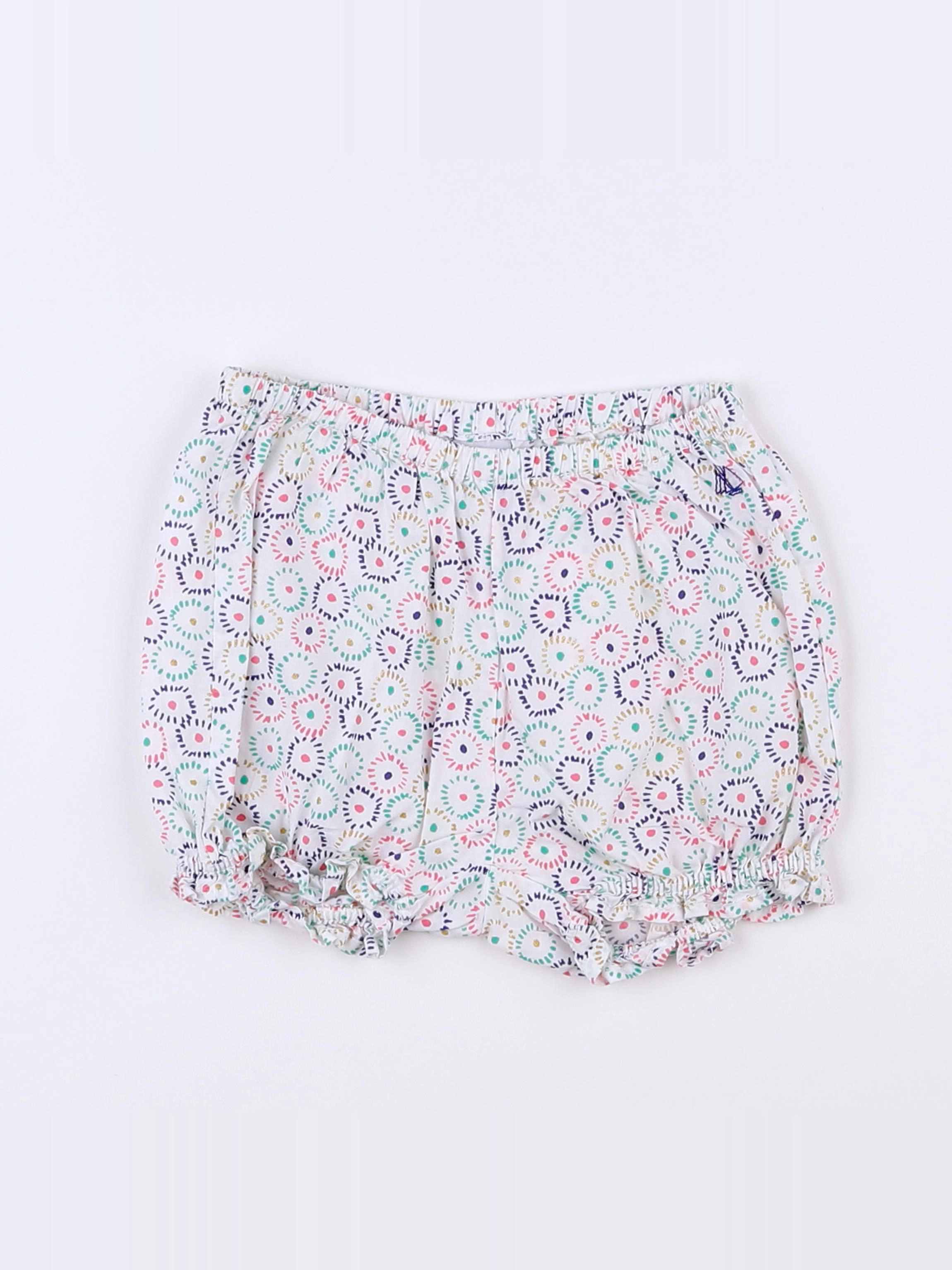 Petit Bateau - bloomer multicolore - 6 mois