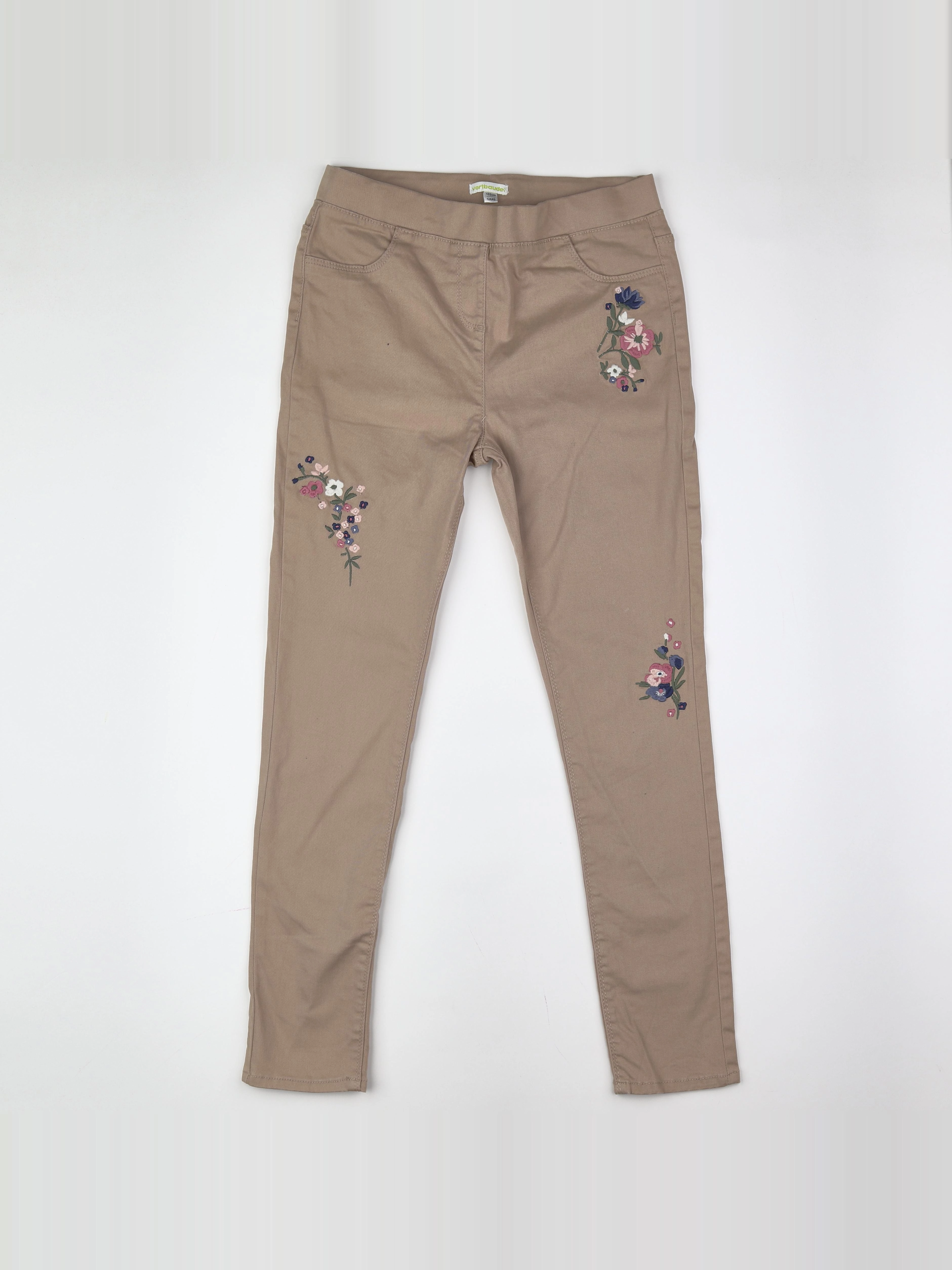 Vertbaudet - jegging marron - 12 ans