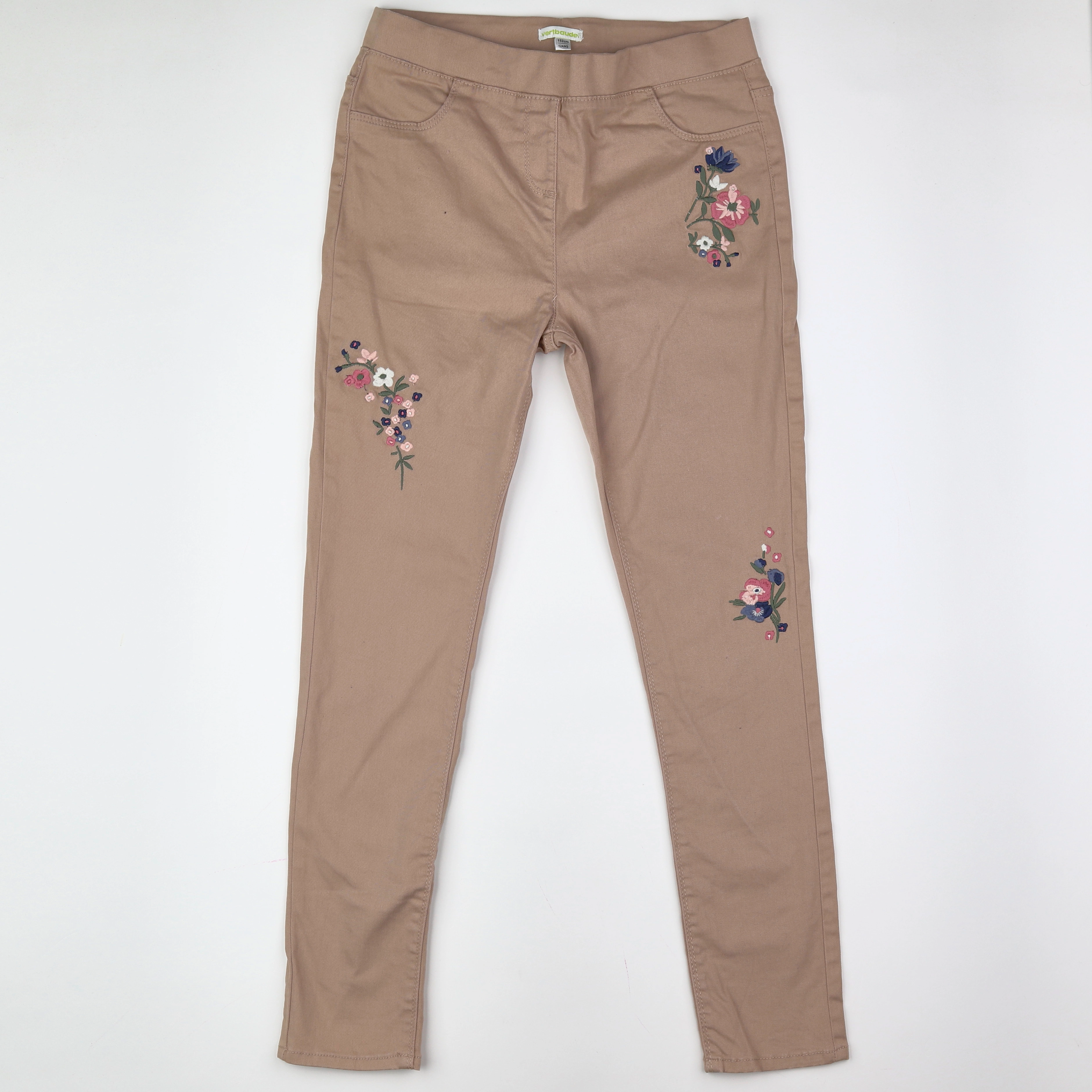 Vertbaudet - jegging marron - 12 ans