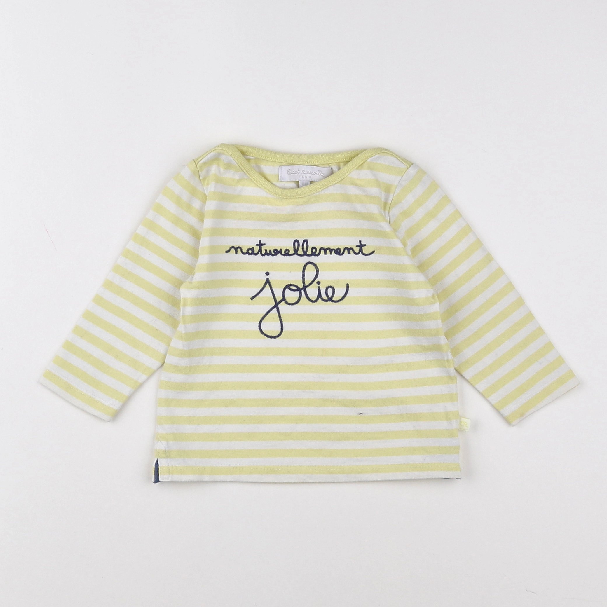 Cadet Rousselle - tee-shirt blanc, jaune - 6 mois