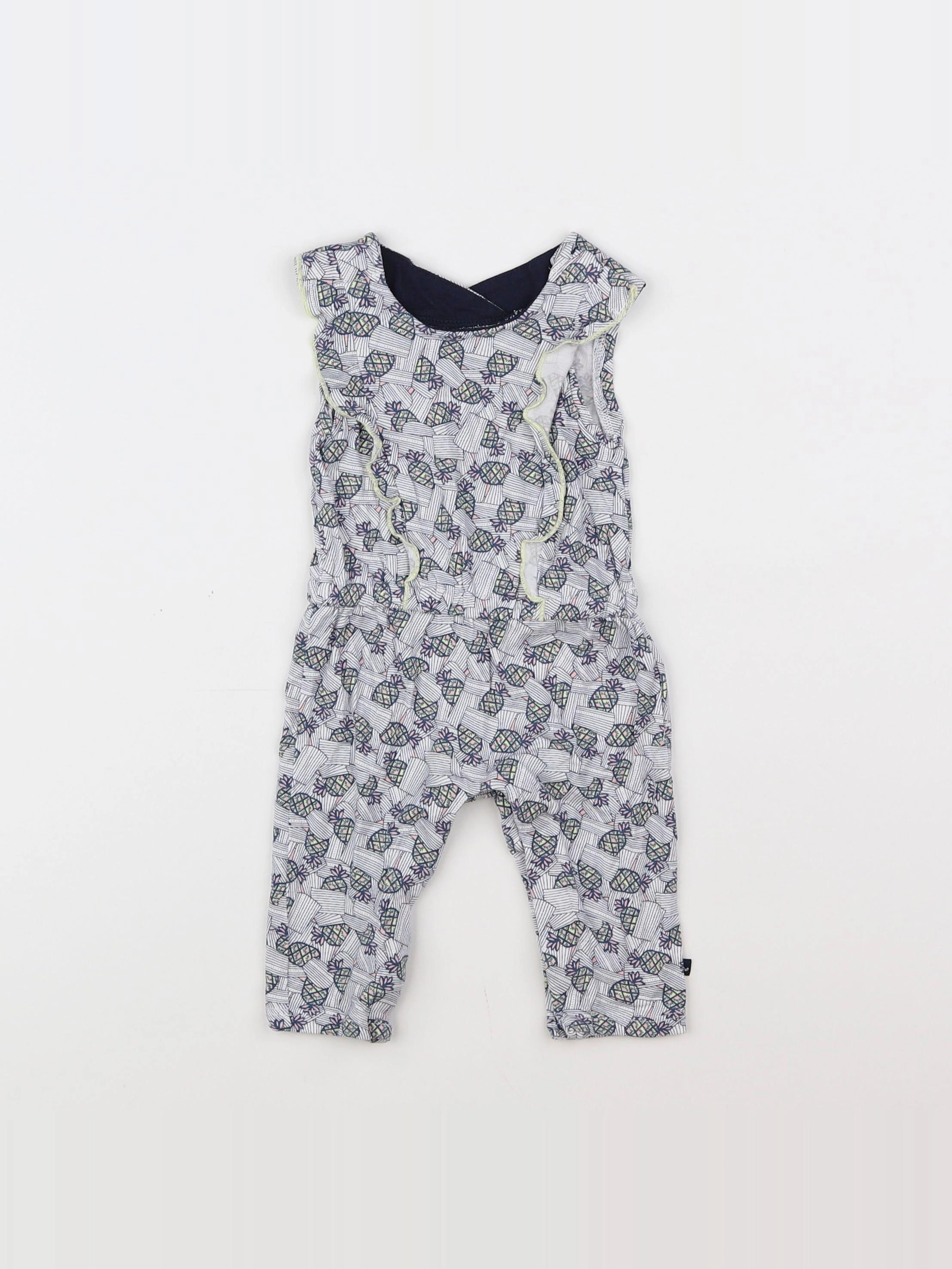 IKKS - combinaison bleu, rose - 3 mois