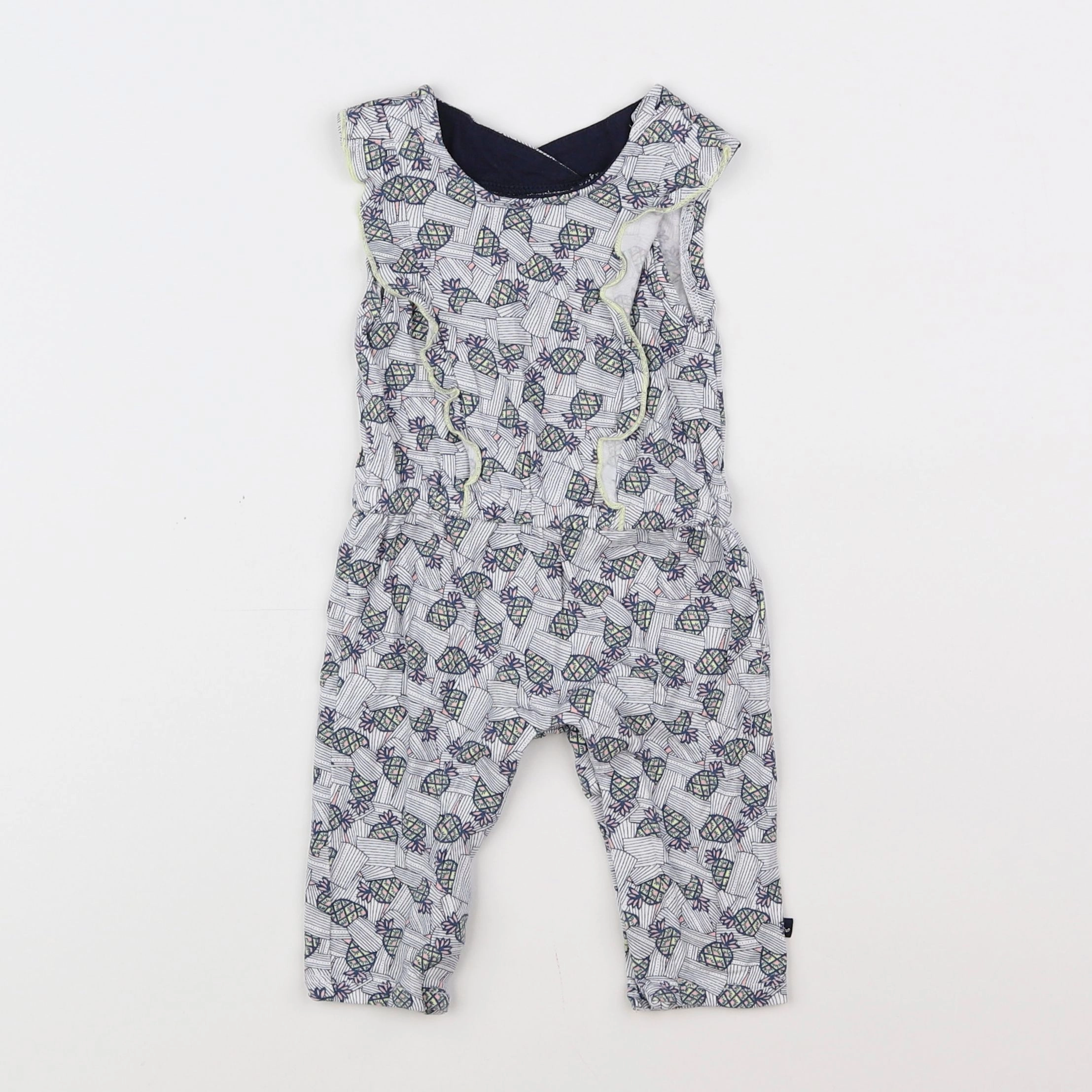 IKKS - combinaison bleu, rose - 3 mois