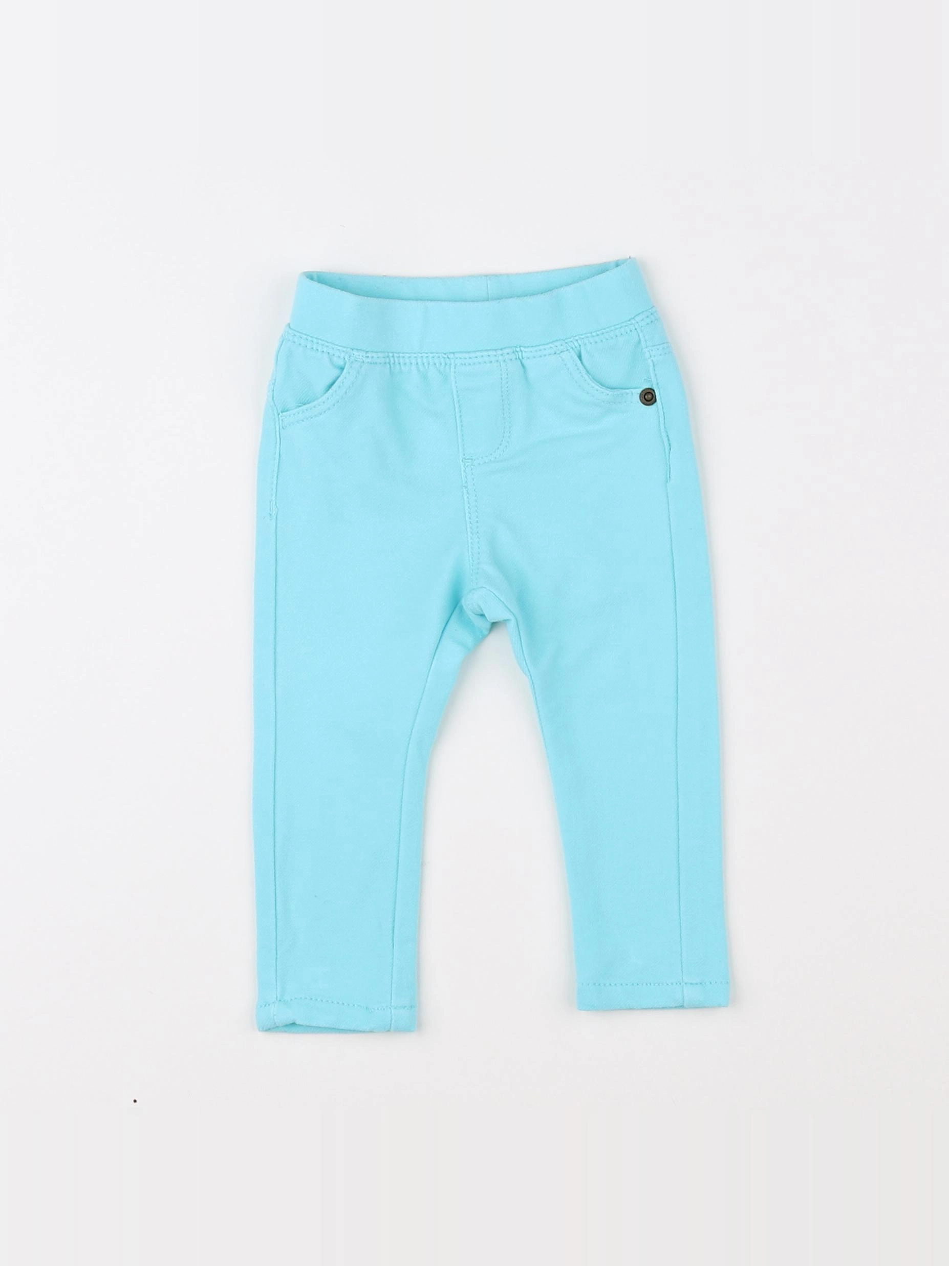 Vertbaudet - jegging bleu - 6 mois