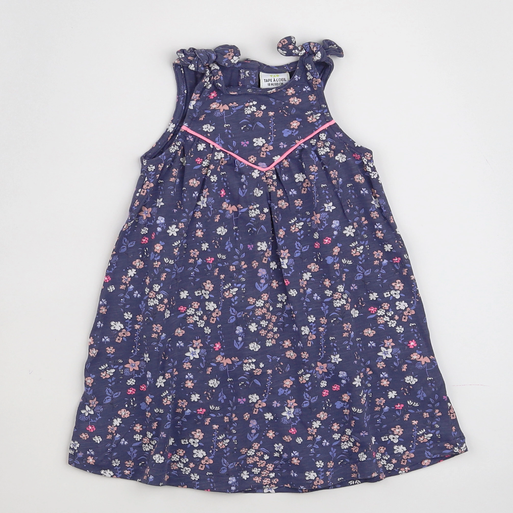 Tape à l'oeil - robe violet, rose - 18 mois