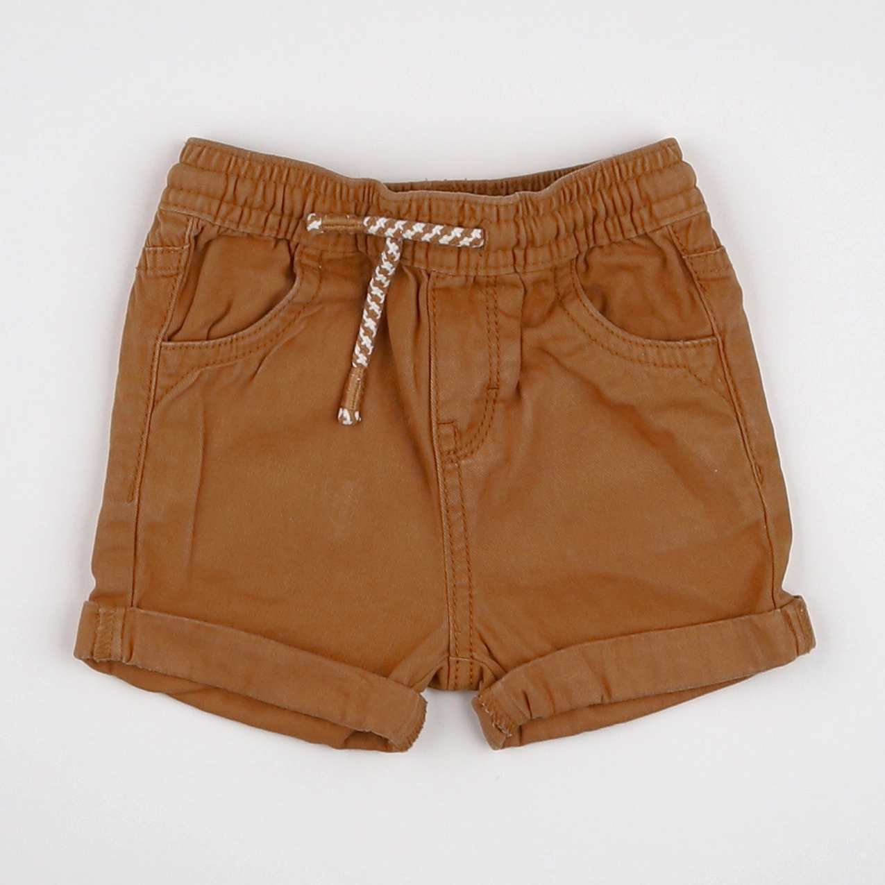 Vertbaudet - short marron - 6 mois