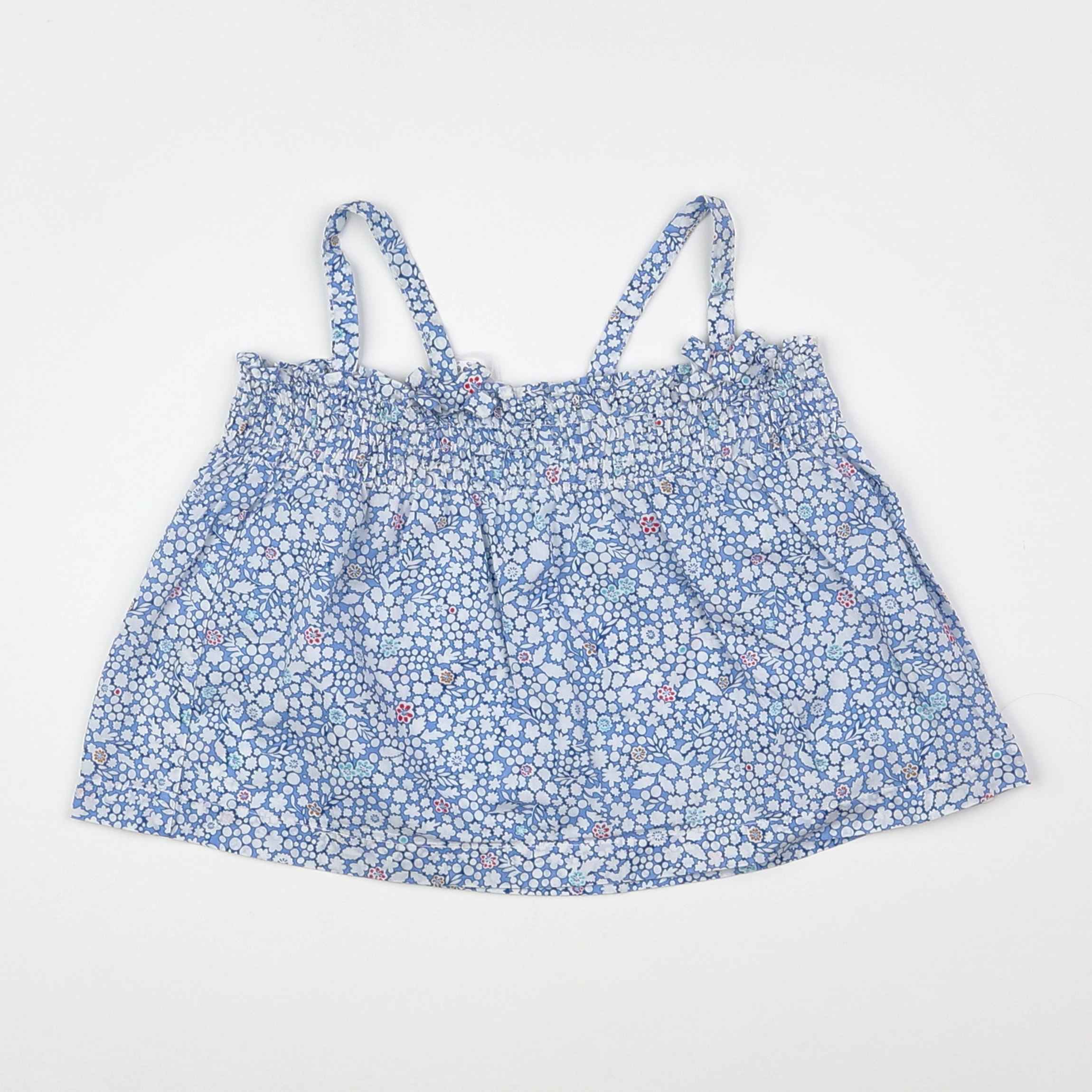 Jacadi - blouse bleu - 12 mois