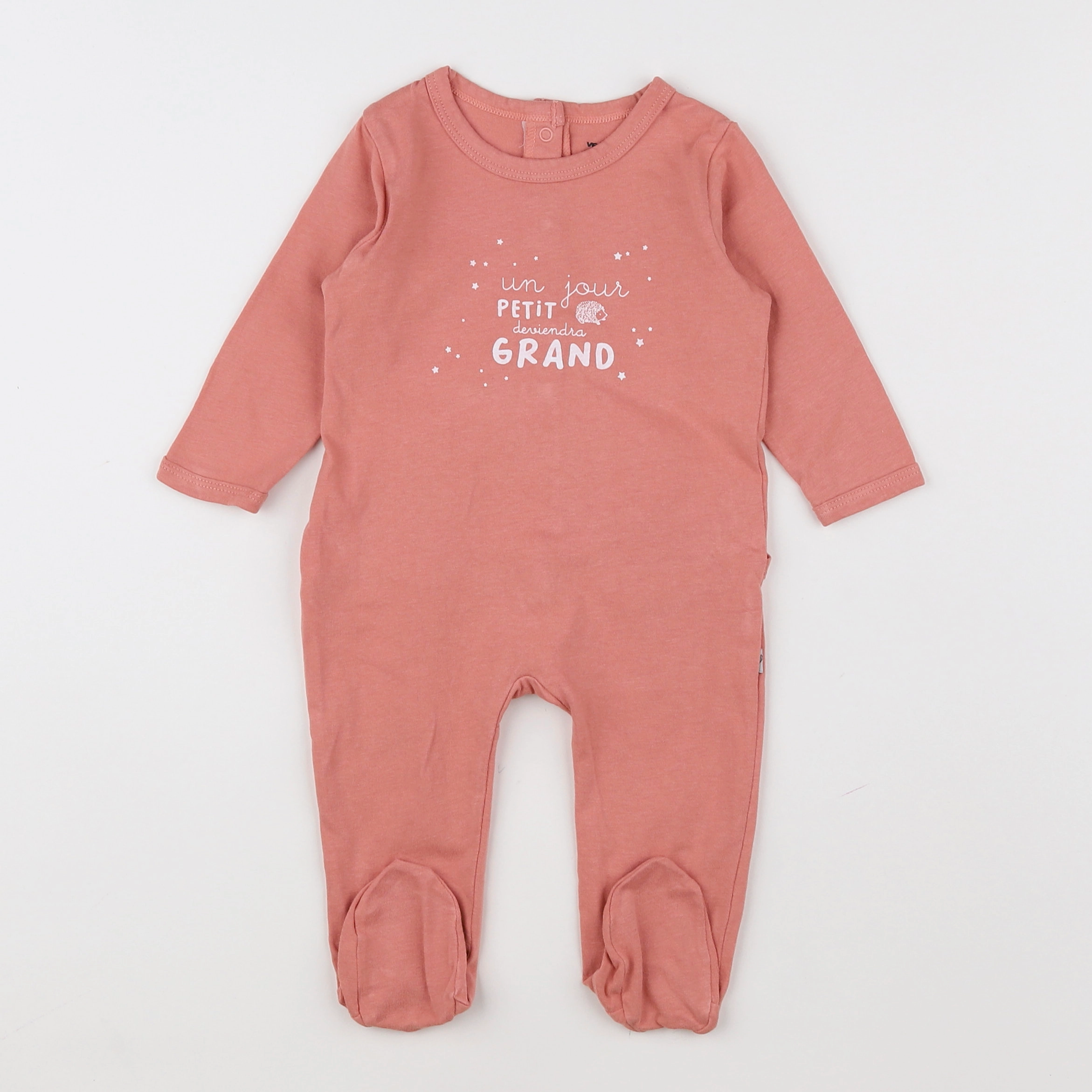 Vertbaudet - pyjama coton rose - 6 mois