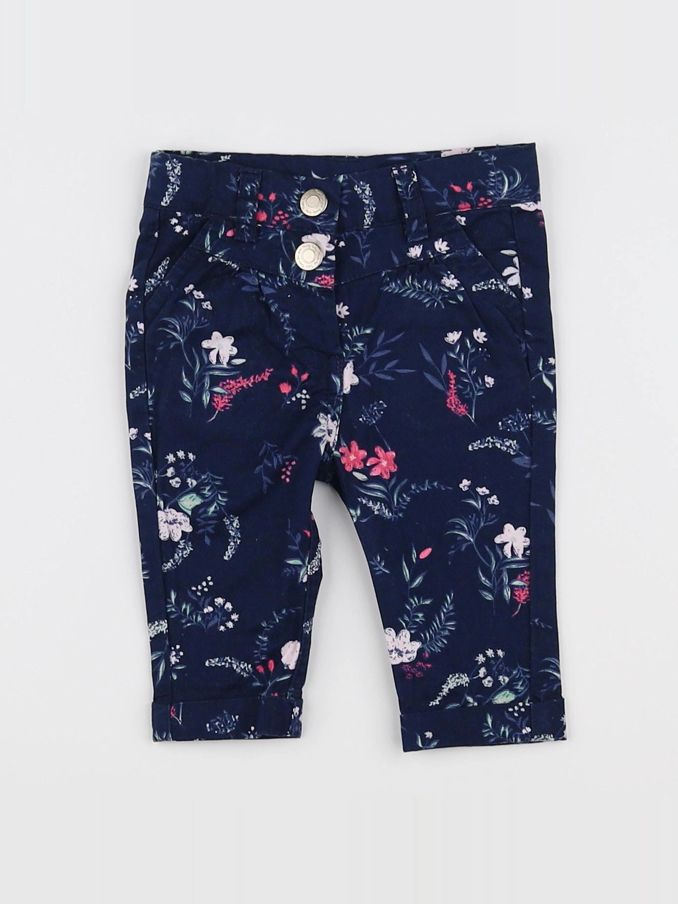 Tape à l'oeil - pantalon bleu - 3 mois