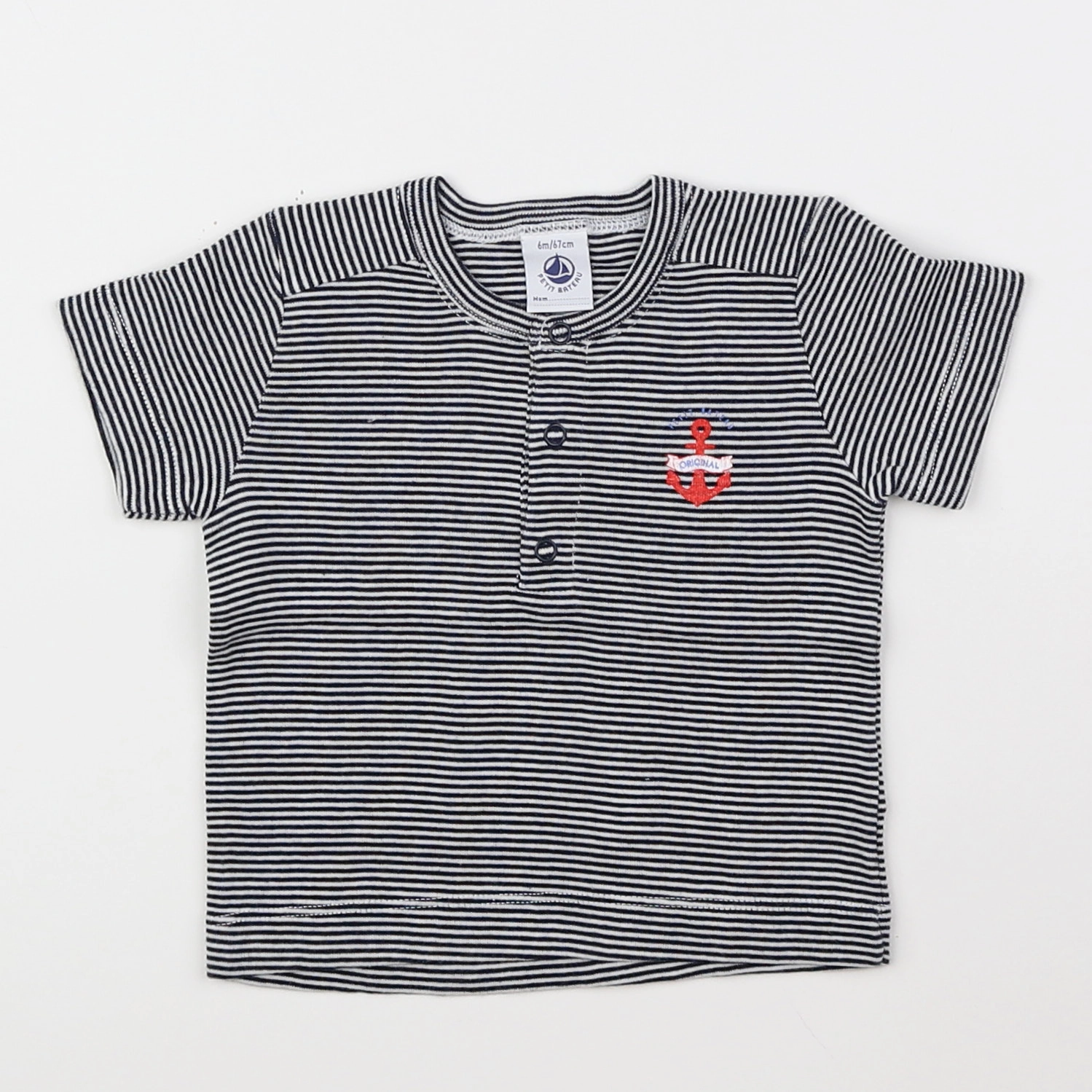 Boutchou - tee-shirt gris - 6 mois