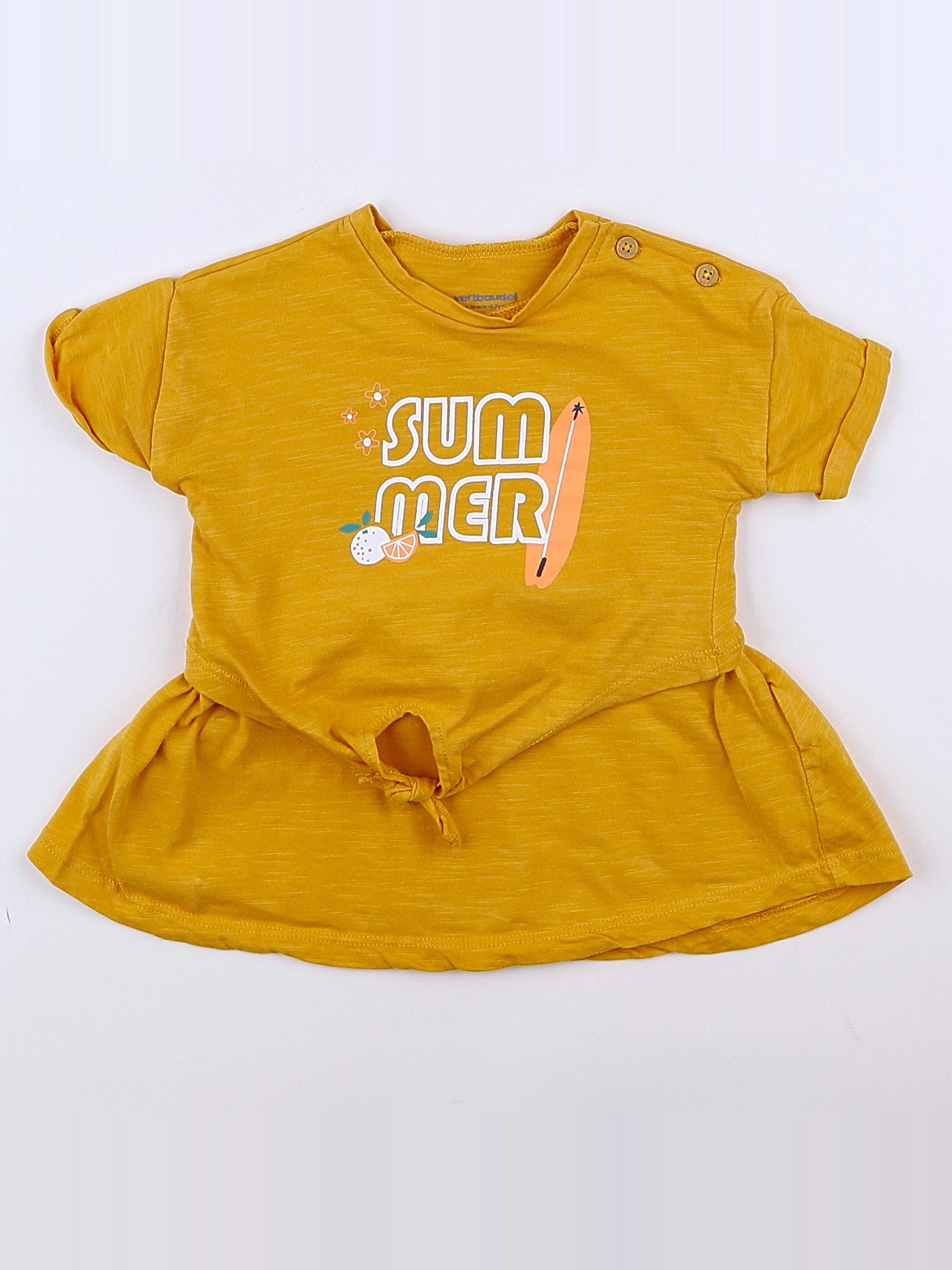 Vertbaudet - robe jaune - 6 mois
