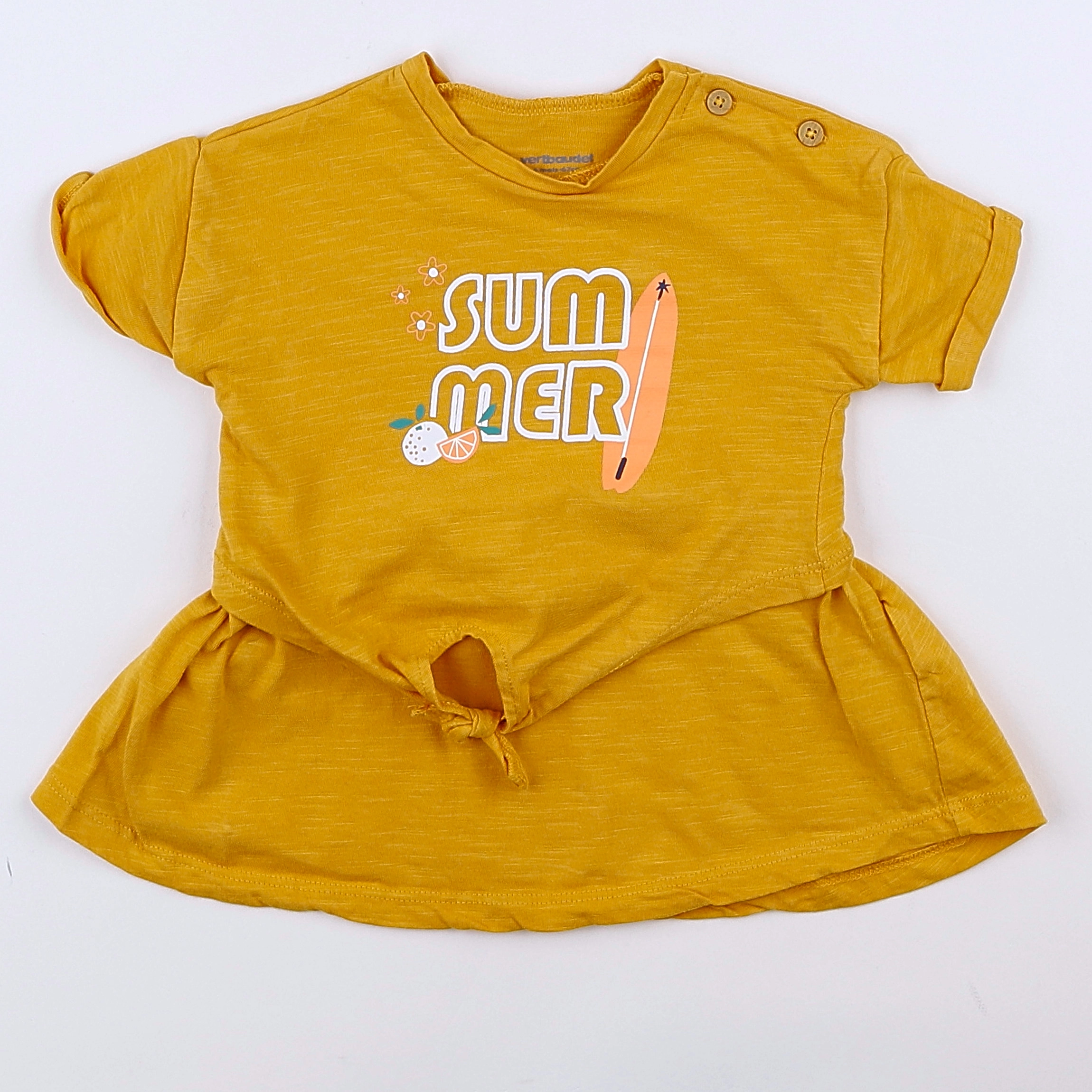 Vertbaudet - robe jaune - 6 mois