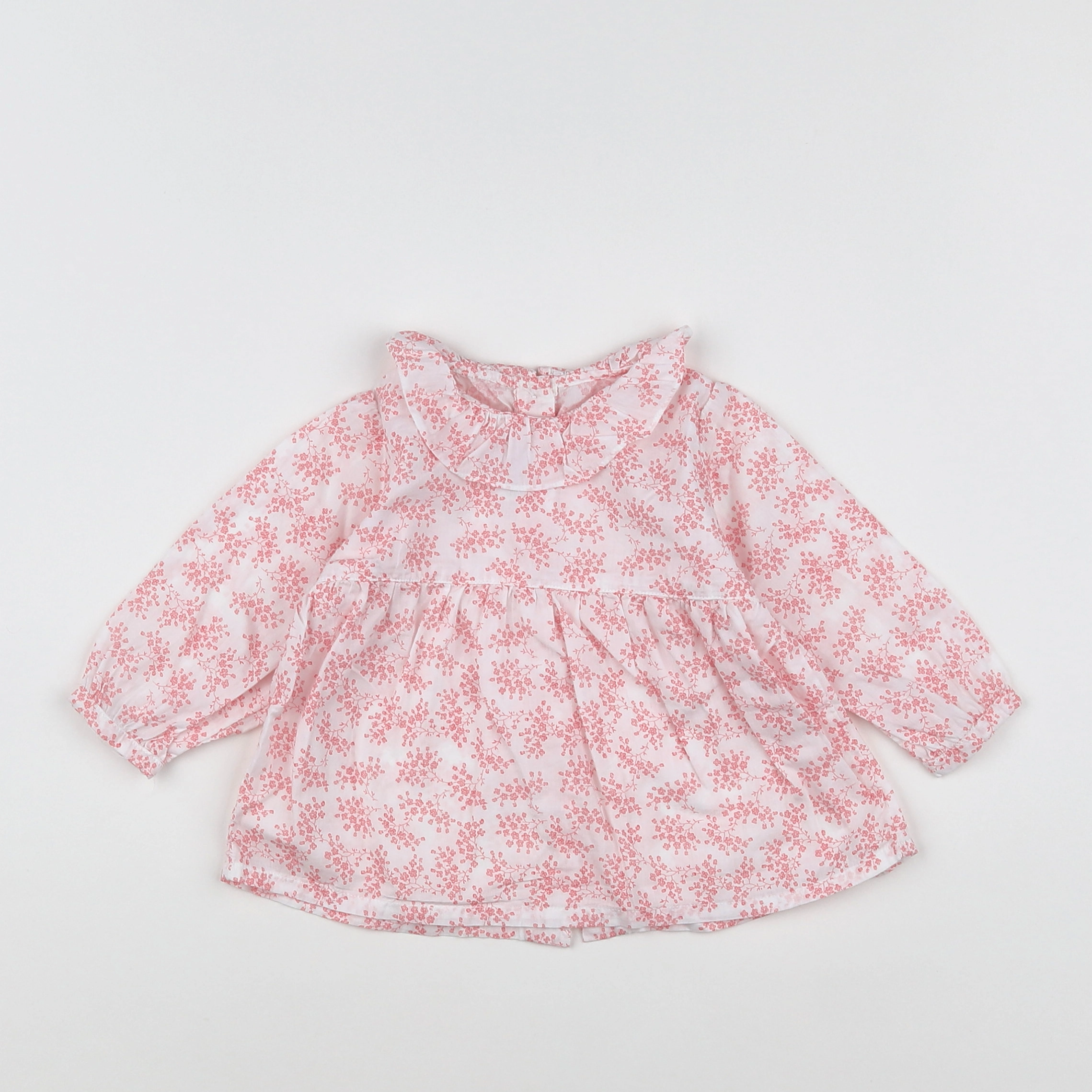 Les Lutins Paris - blouse blanc, rose - 9 mois