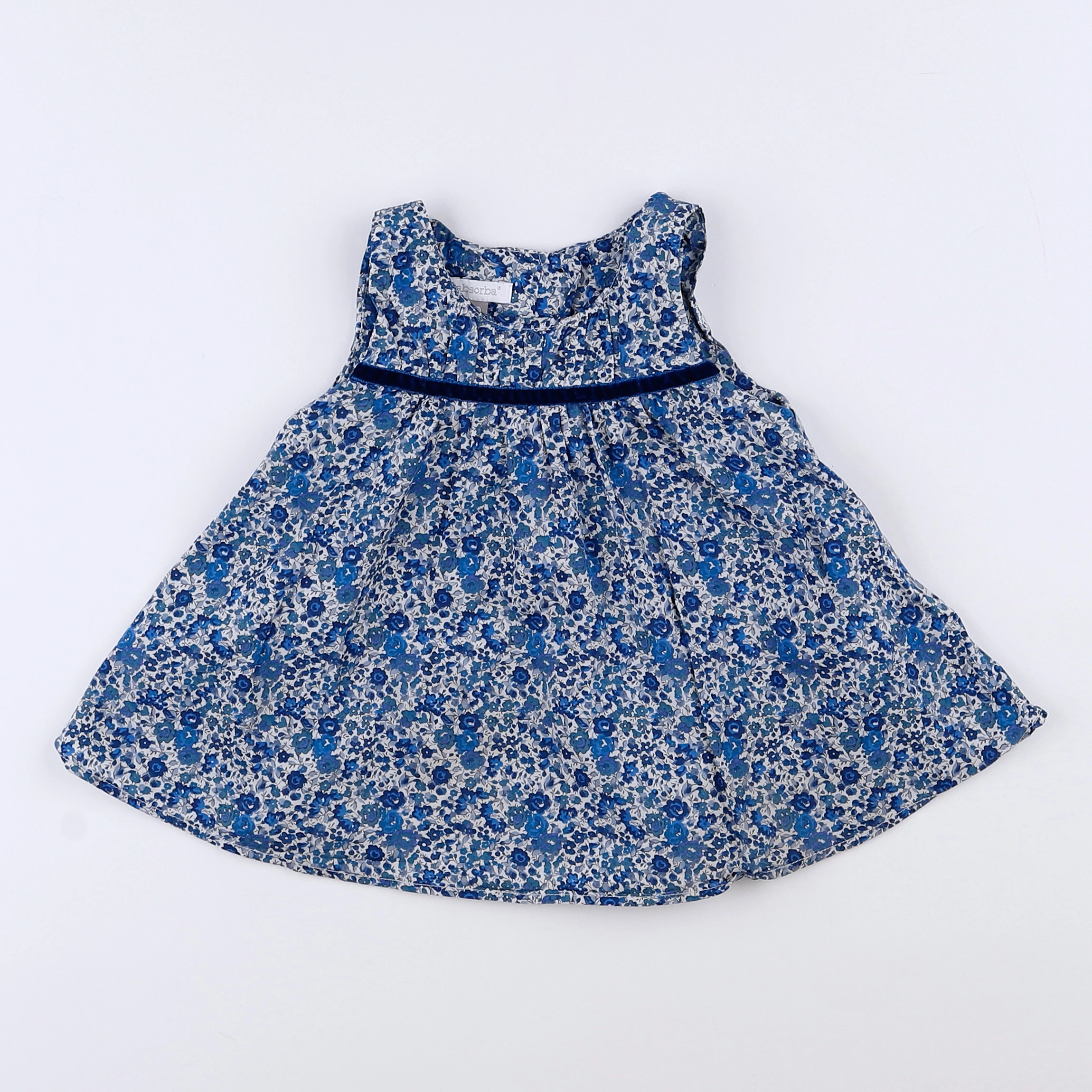 Absorba - robe bleu - 9 mois