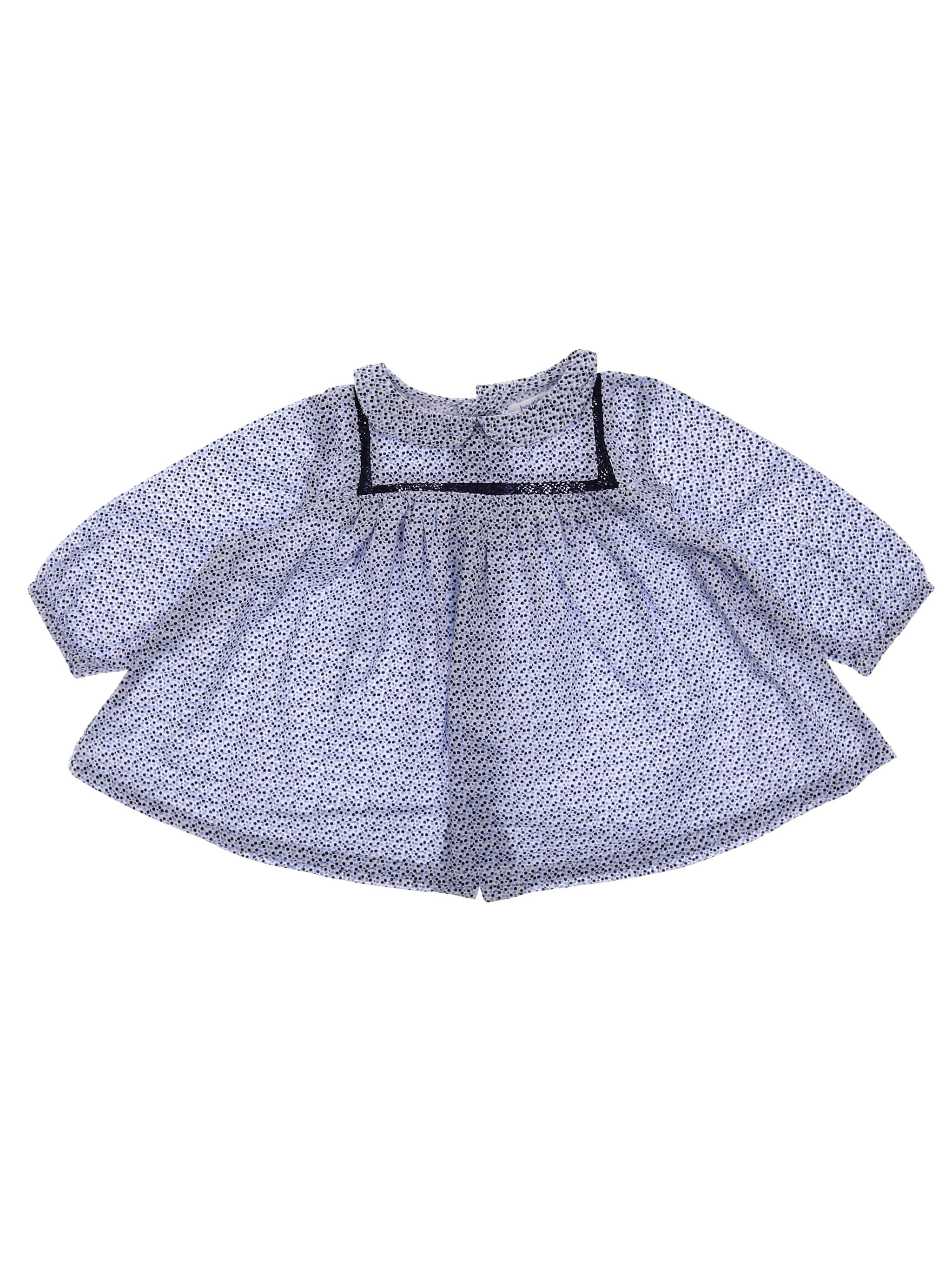 Boutchou - blouse bleu - 6 mois