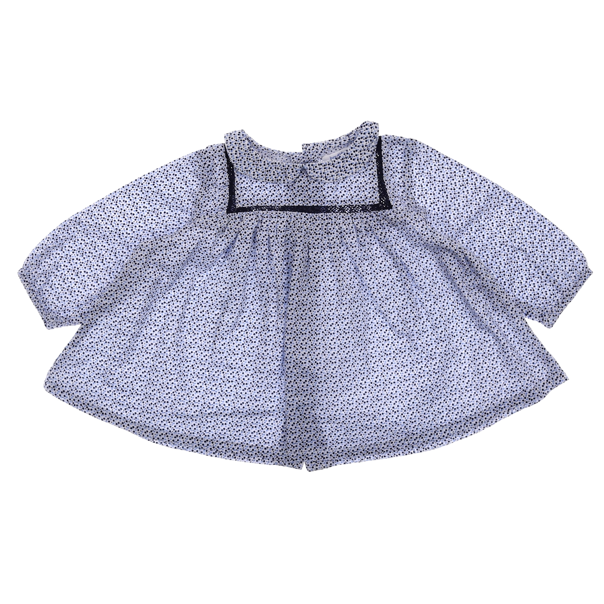 Boutchou - blouse bleu - 6 mois