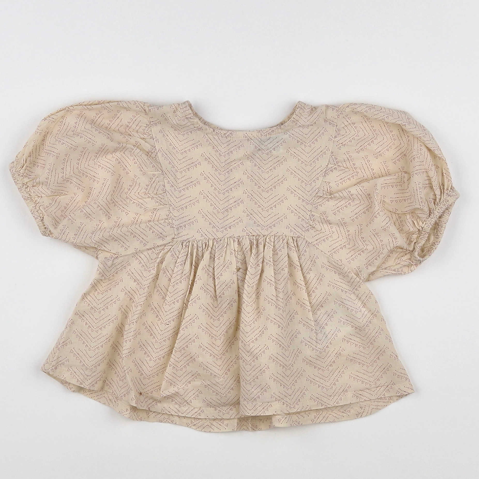 Vertbaudet - blouse beige - 12 mois