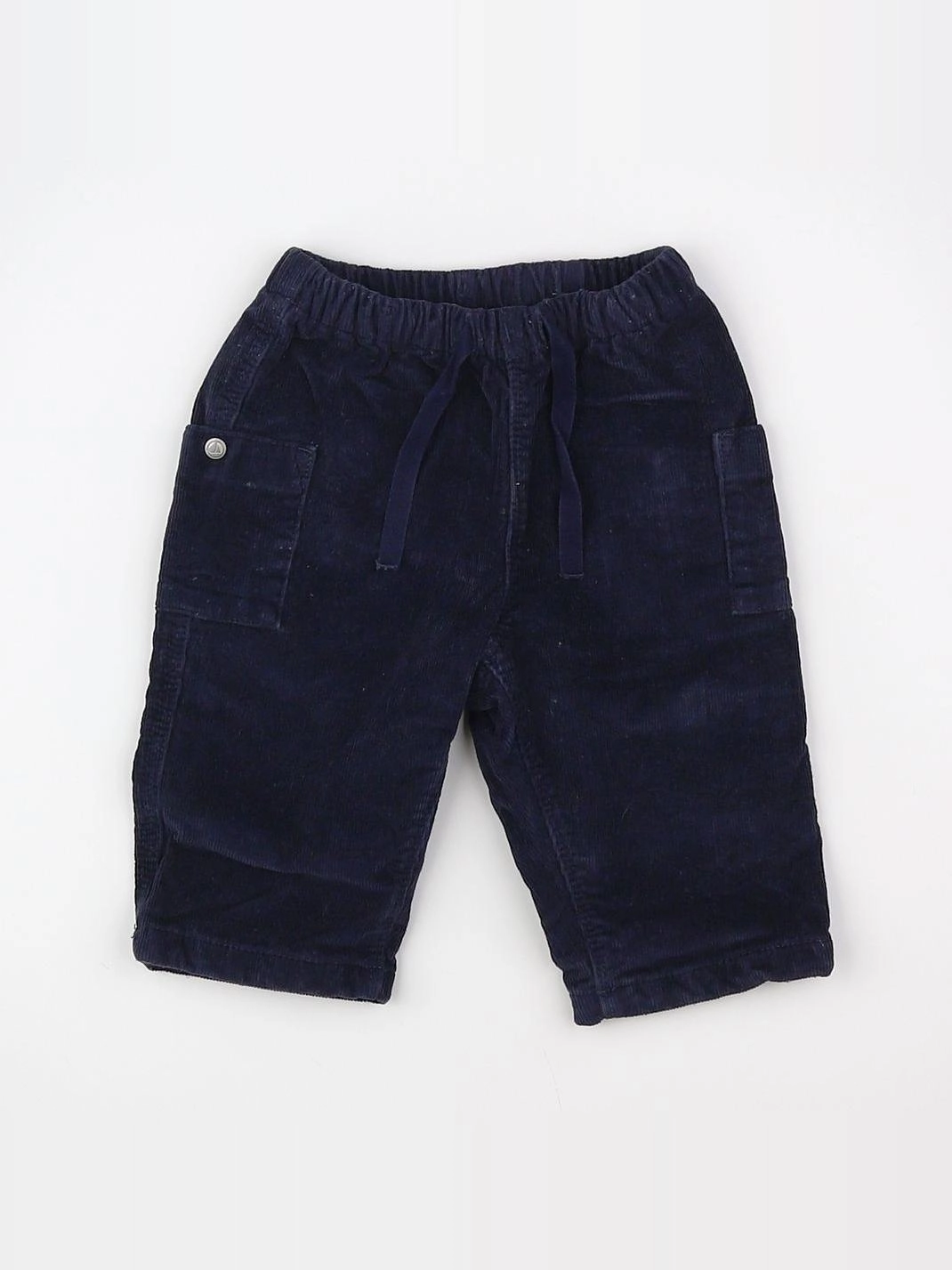Petit Bateau - pantalon bleu - 6 mois
