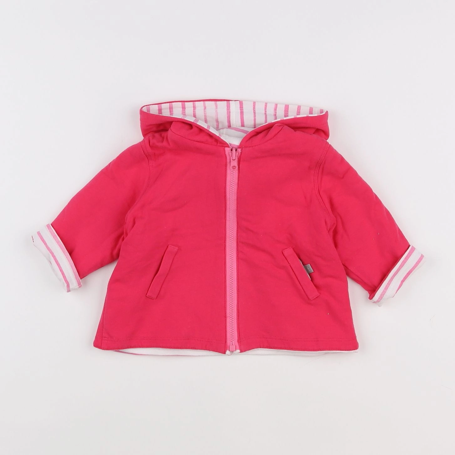 Catimini - sweat réversible rose - 3 mois