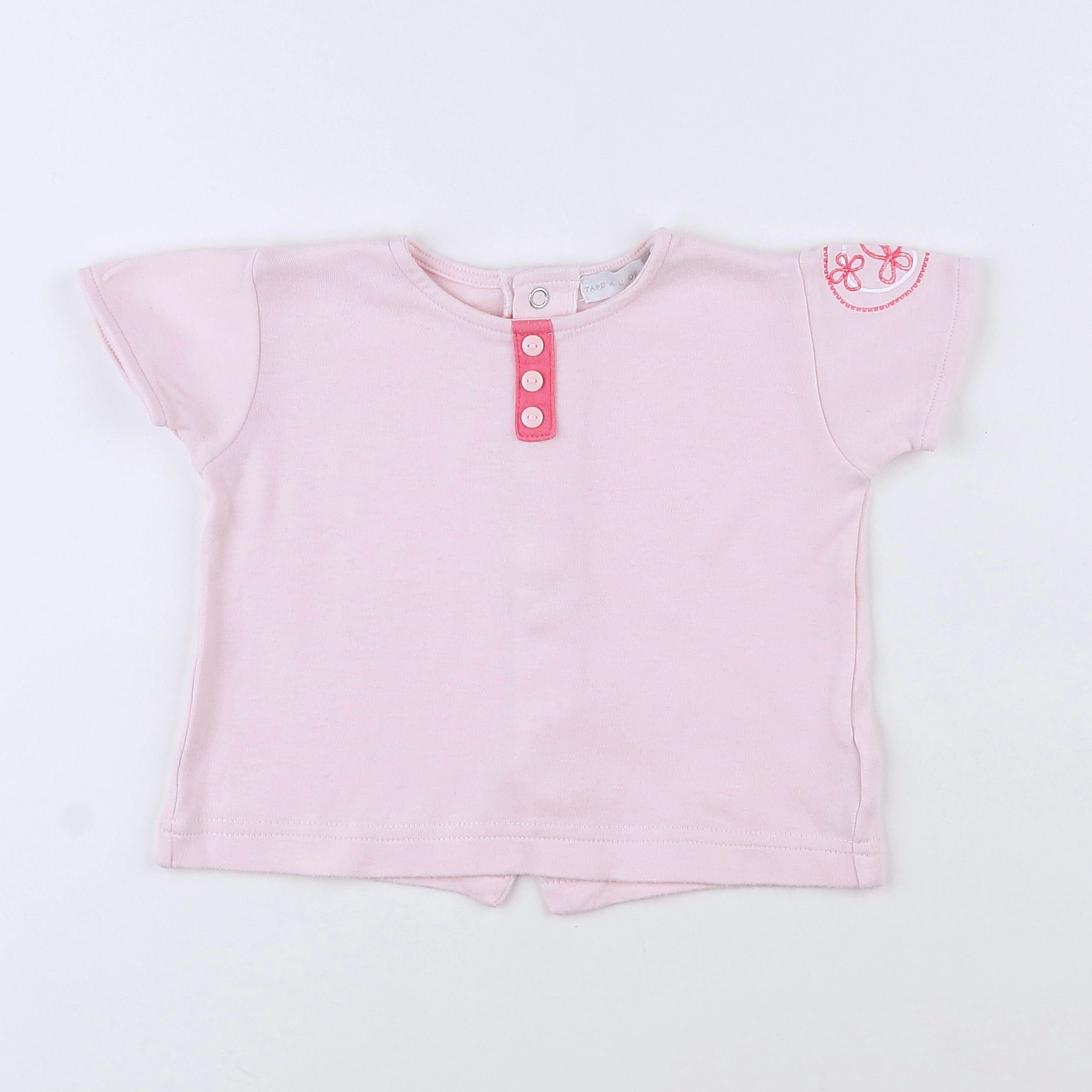 Tape à l'oeil - tee-shirt rose - 6 mois