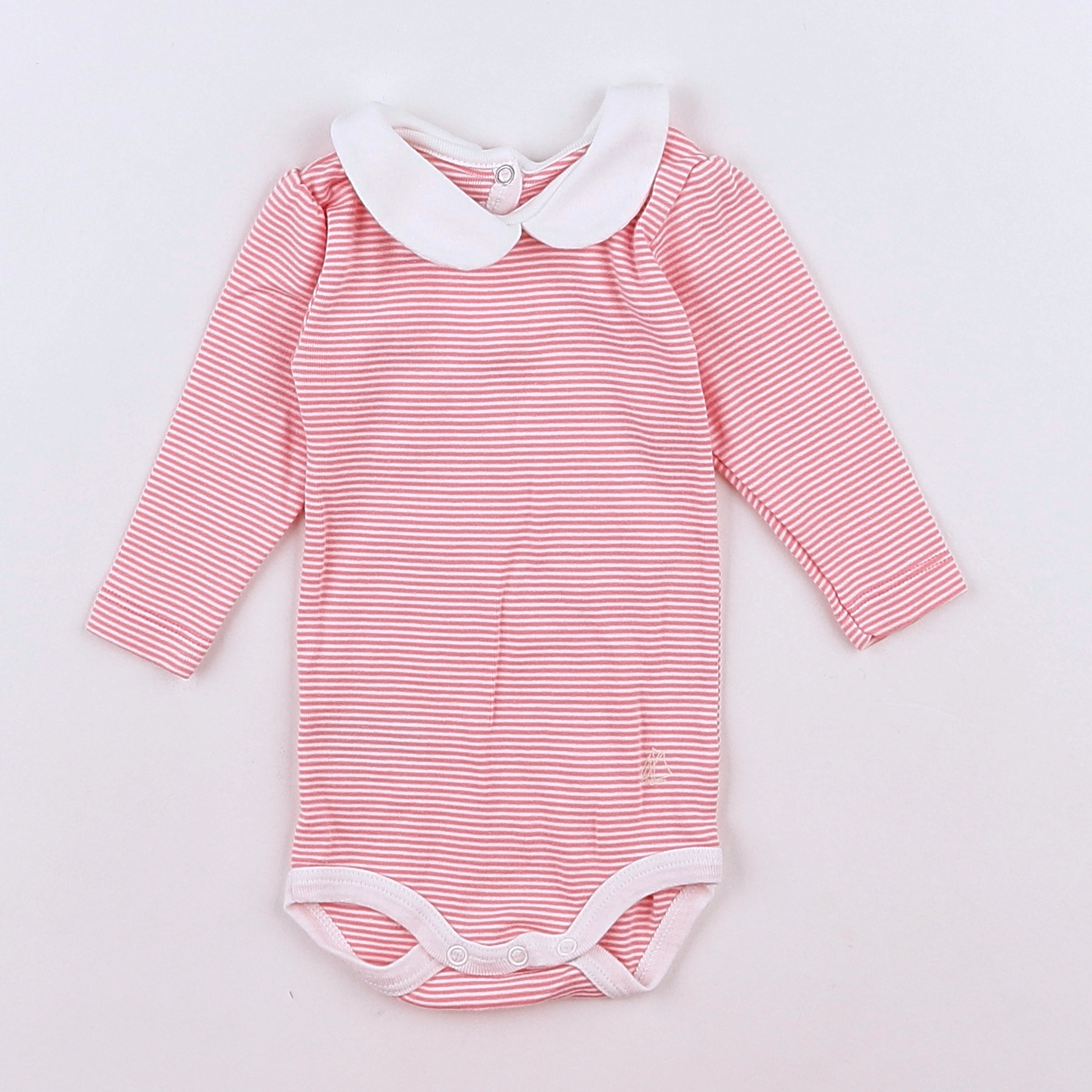 Petit Bateau - body vetement rose - 3 mois