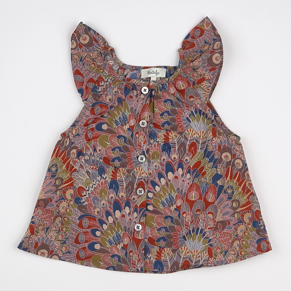 Natalys - blouse multicolore - 6 mois