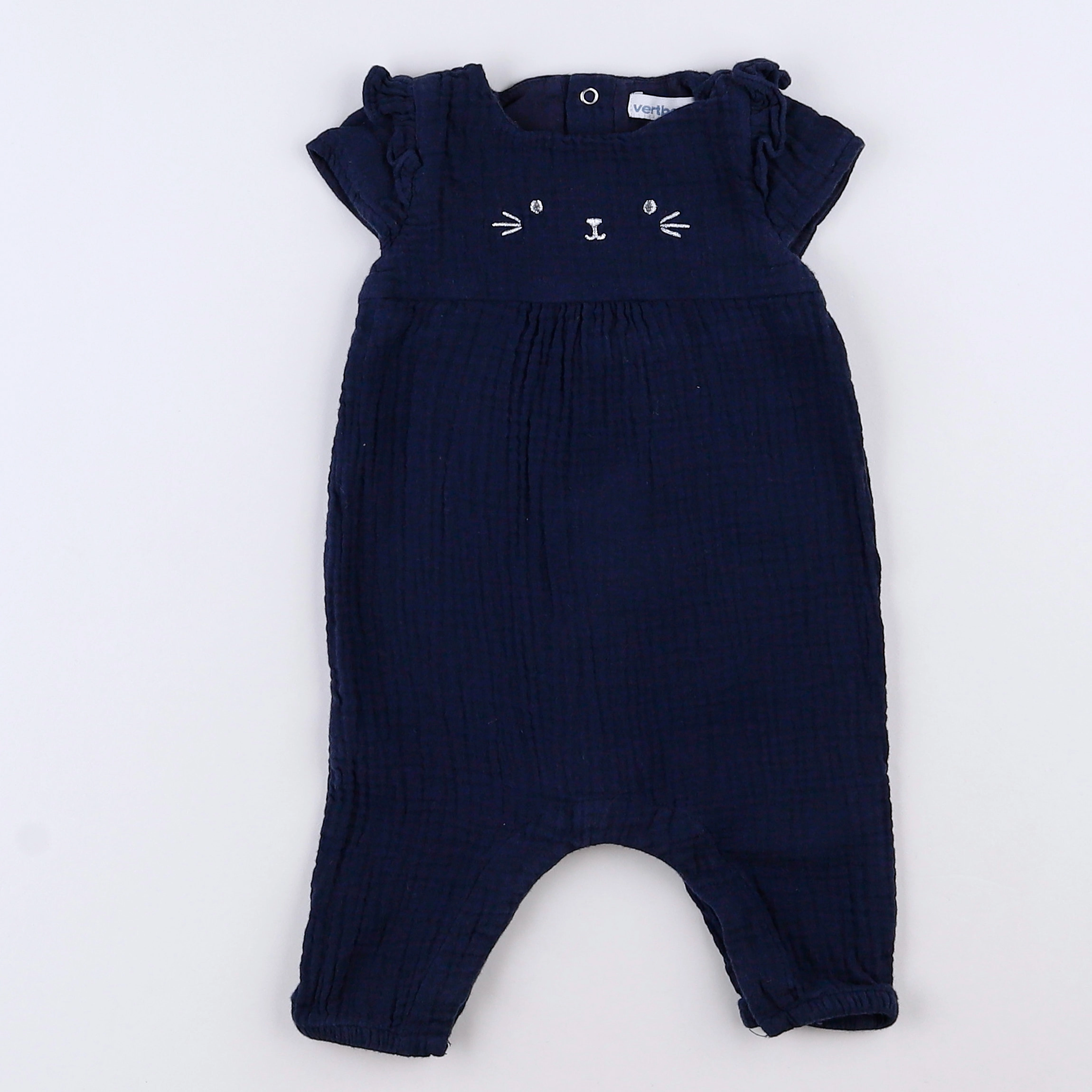 Vertbaudet - combinaison bleu - 3 mois
