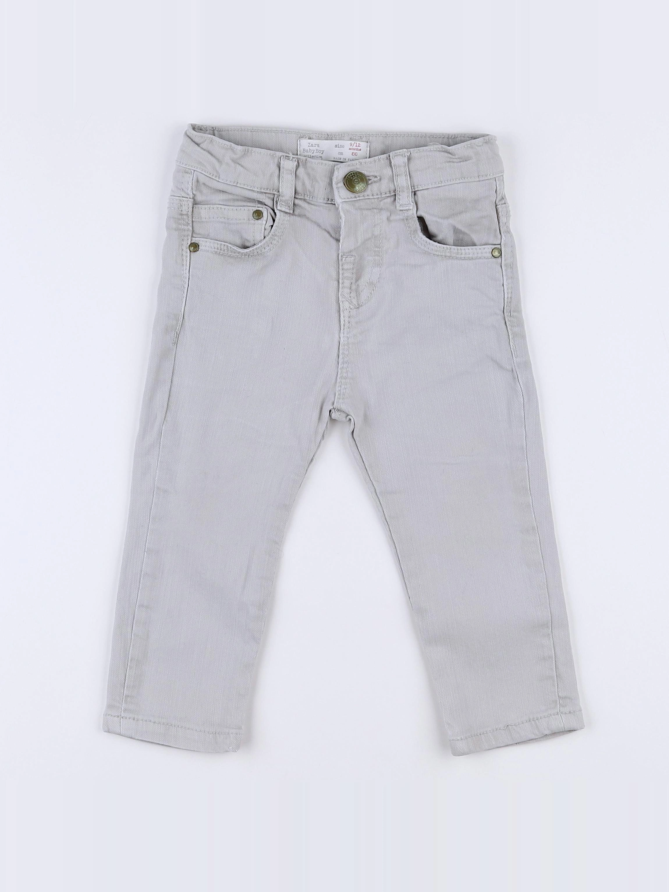 Zara - jean beige - 9/12 mois