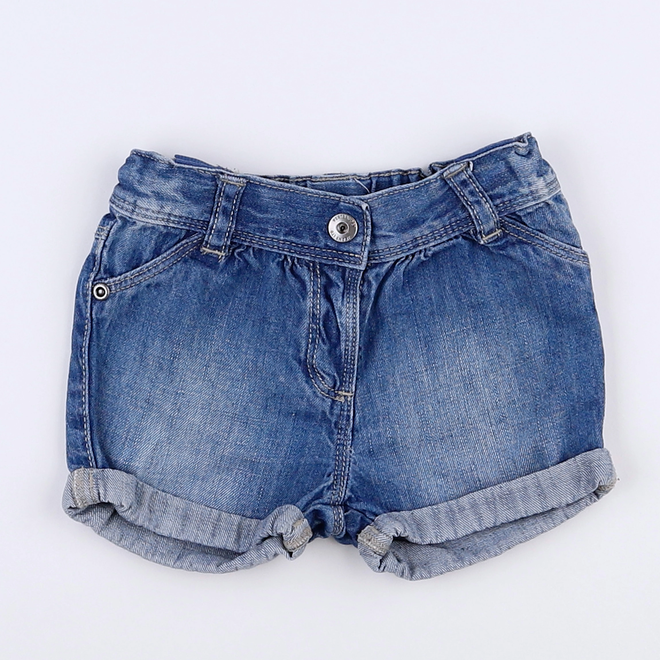 Vertbaudet - short bleu - 12 mois