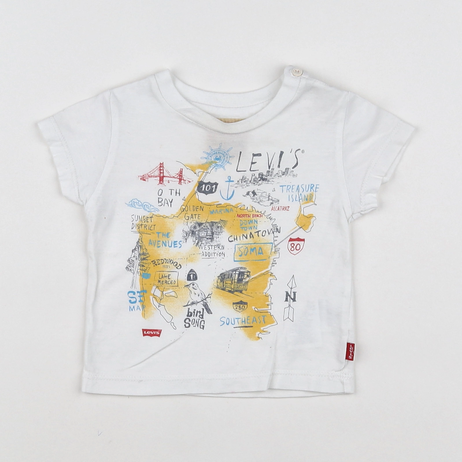 Levi's - tee-shirt blanc - 9 mois