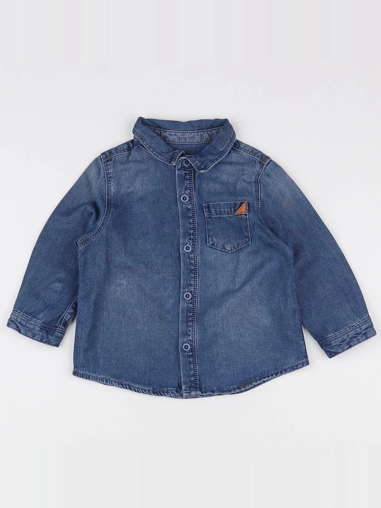 Zara - chemise bleu - 6/9 mois