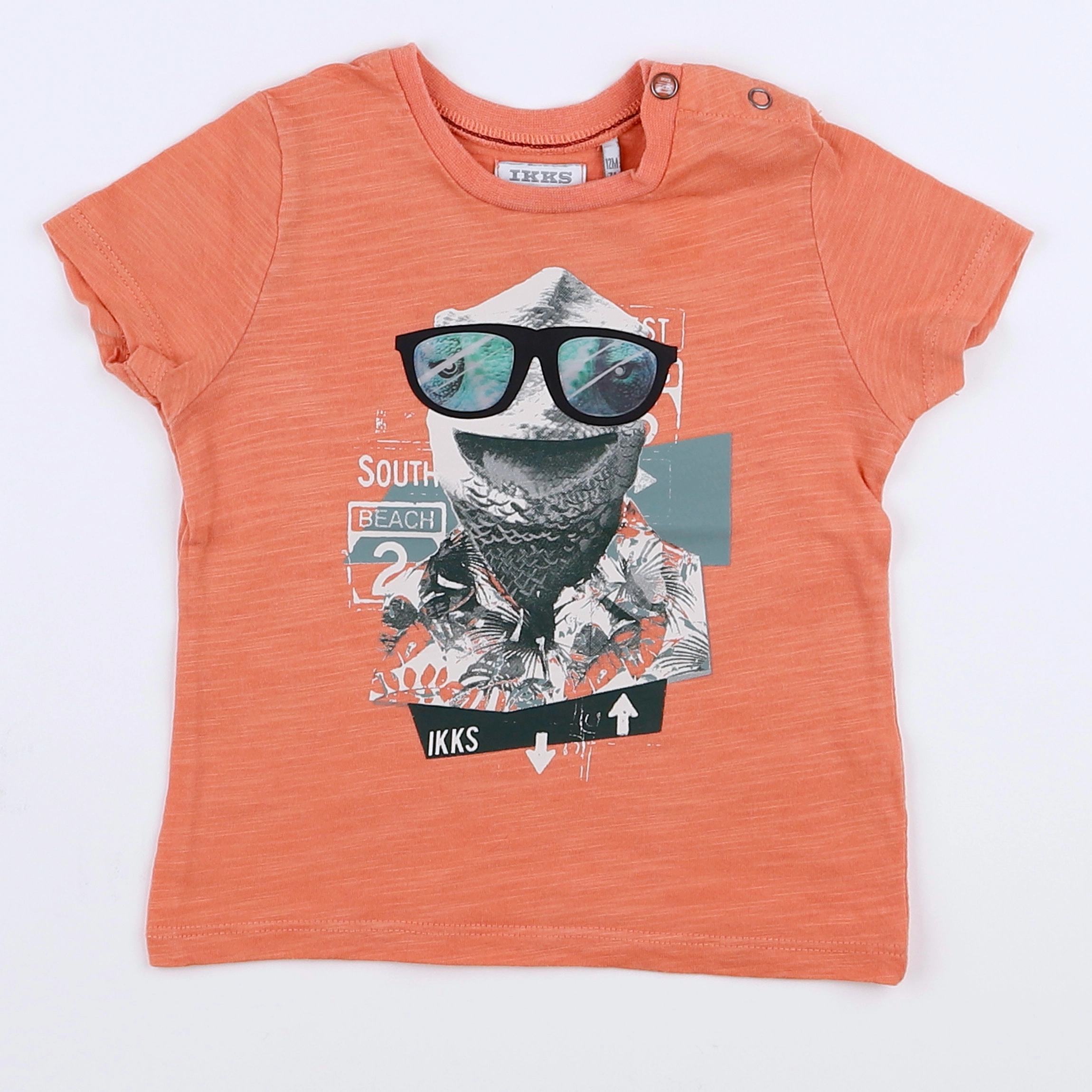 IKKS - tee-shirt orange - 12 mois